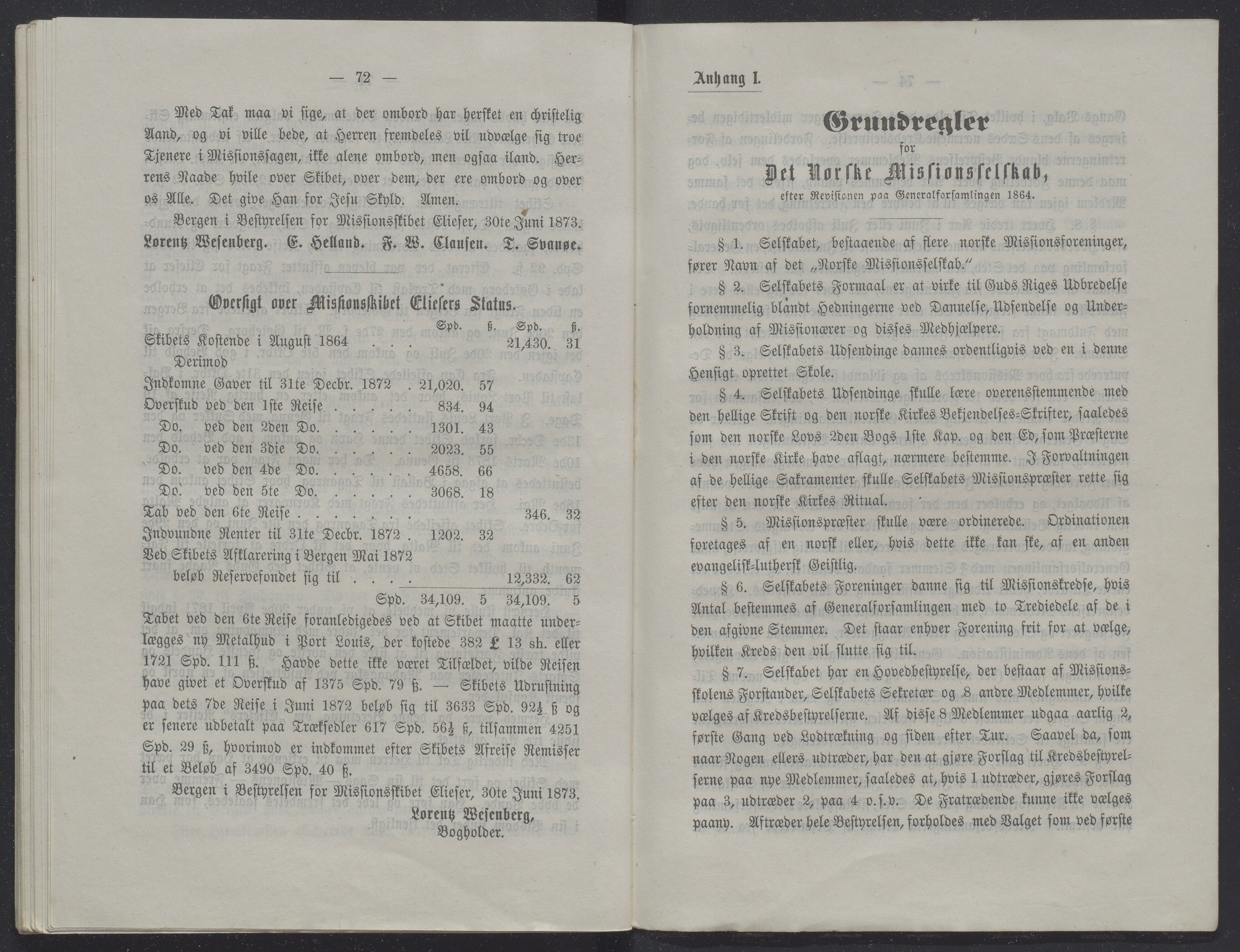 Det Norske Misjonsselskap - hovedadministrasjonen, VID/MA-A-1045/D/Db/Dba/L0338/0001: Beretninger, Bøker, Skrifter o.l   / Årsberetninger 31, 1873, p. 72-73