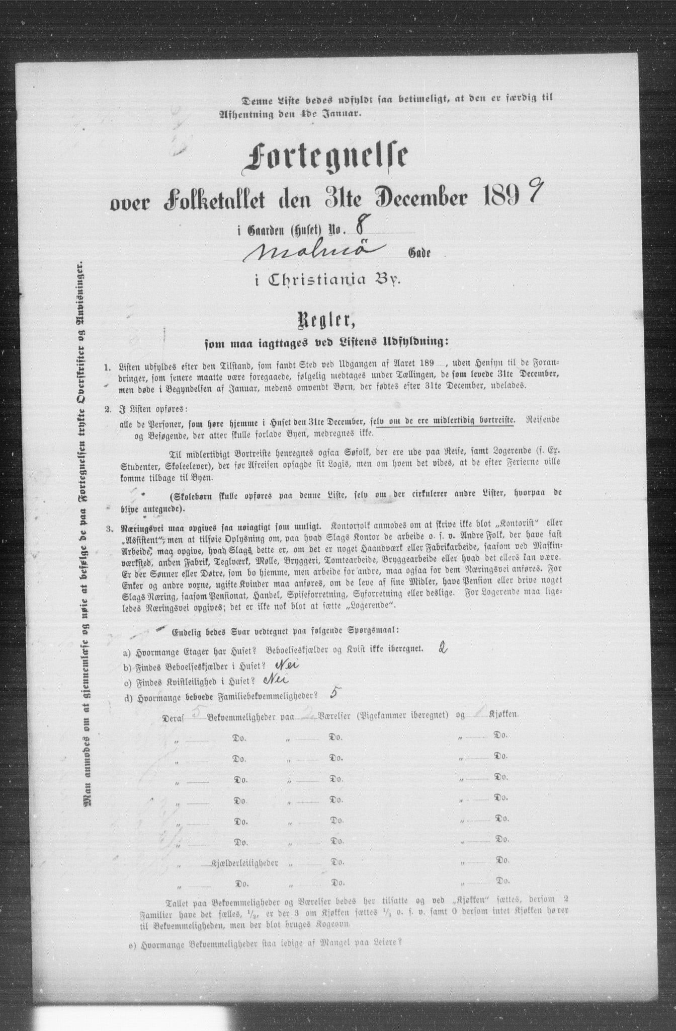 OBA, Municipal Census 1899 for Kristiania, 1899, p. 7856