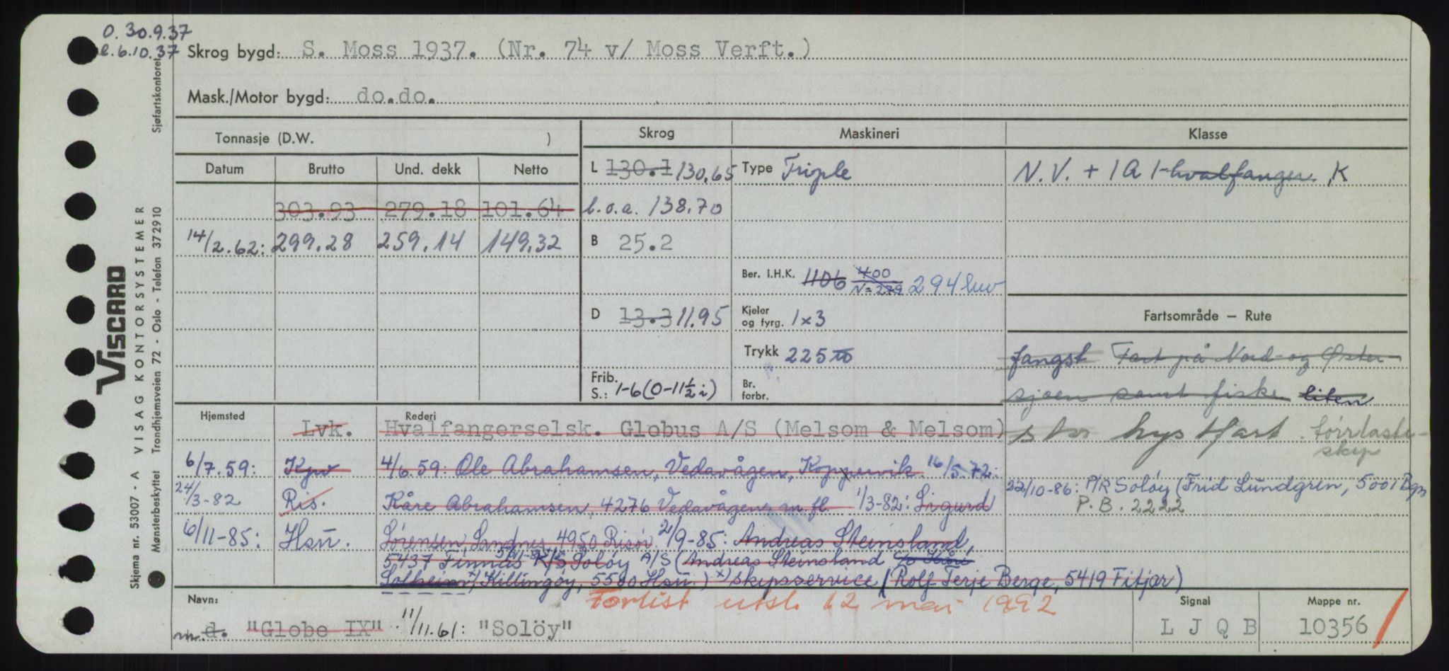 Sjøfartsdirektoratet med forløpere, Skipsmålingen, RA/S-1627/H/Hd/L0035: Fartøy, Sma-Spu, p. 347