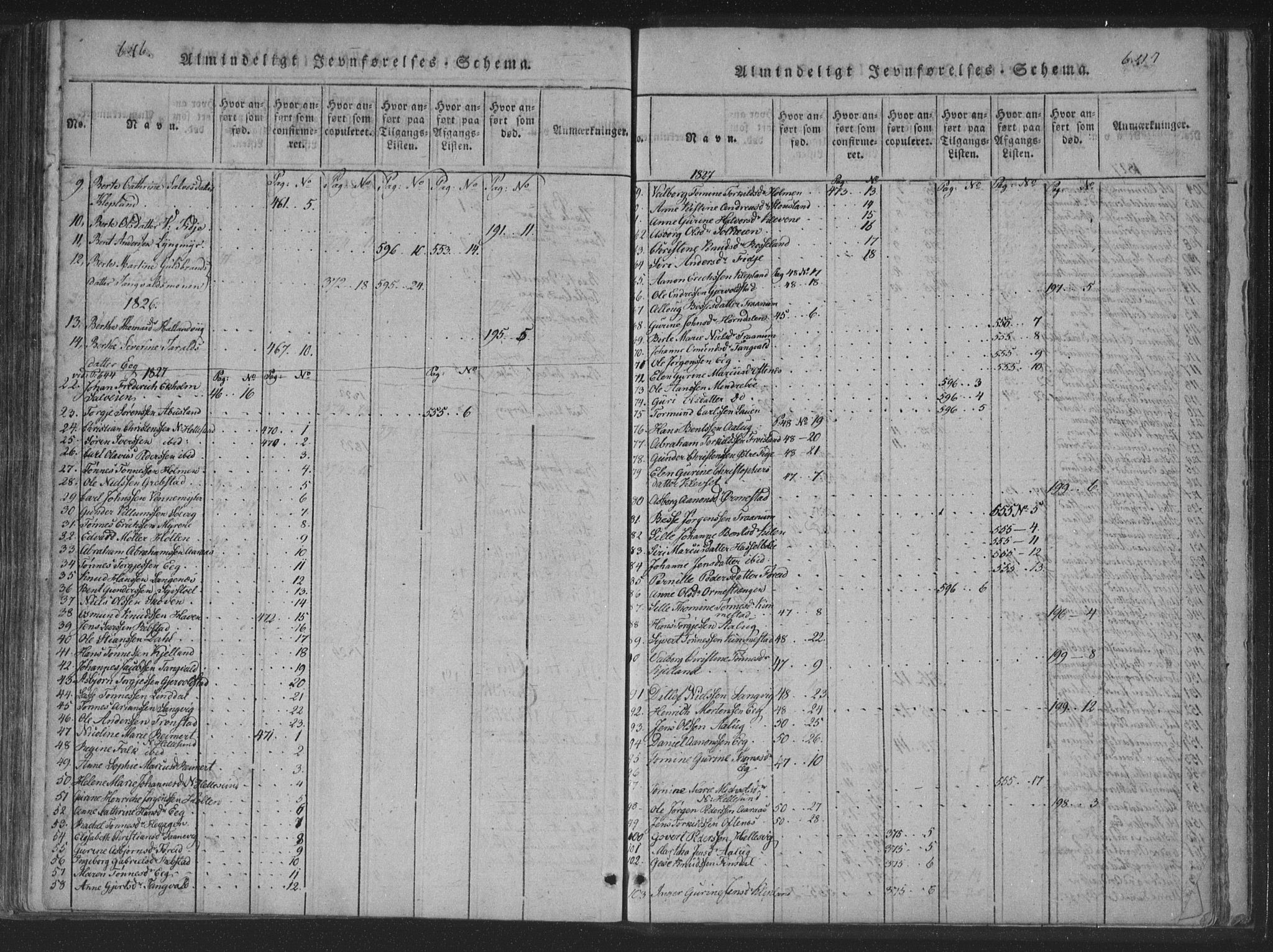 Søgne sokneprestkontor, SAK/1111-0037/F/Fa/Fab/L0008: Parish register (official) no. A 8, 1821-1838, p. 646-647