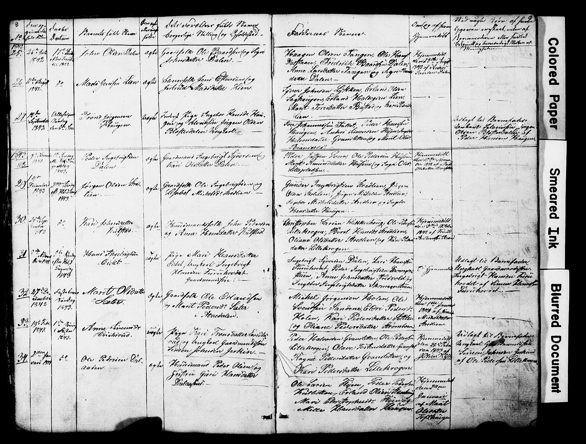 Lesja prestekontor, SAH/PREST-068/H/Ha/Hab/L0014: Parish register (copy) no. 14, 1842-1856, p. 8-9