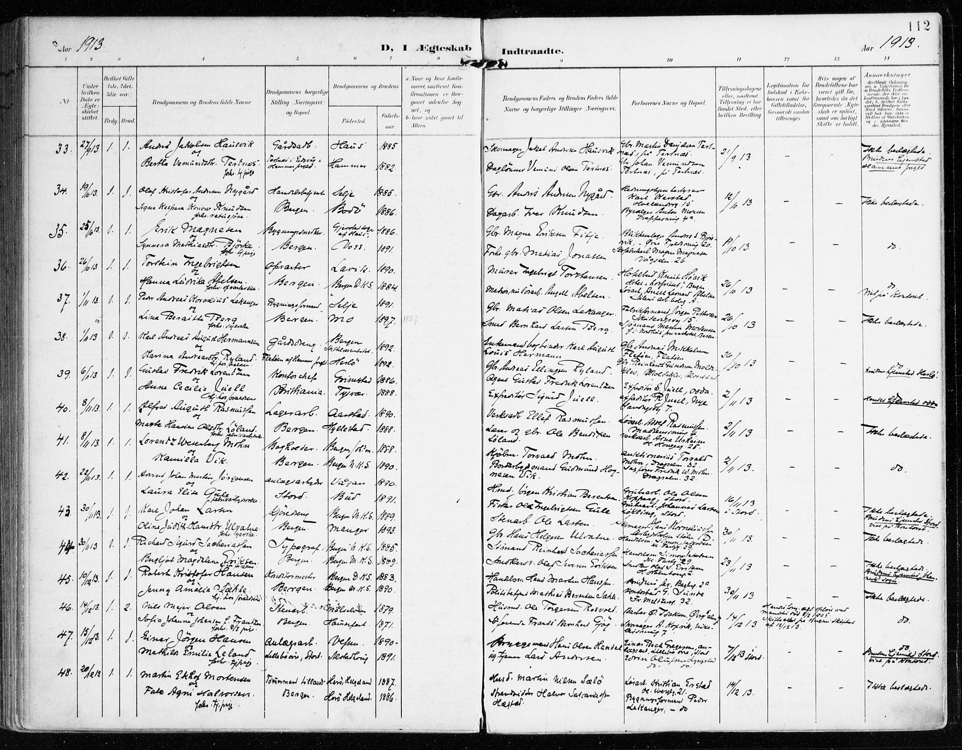 Mariakirken Sokneprestembete, AV/SAB-A-76901/H/Haa/L0014: Parish register (official) no. C 2, 1900-1916, p. 112