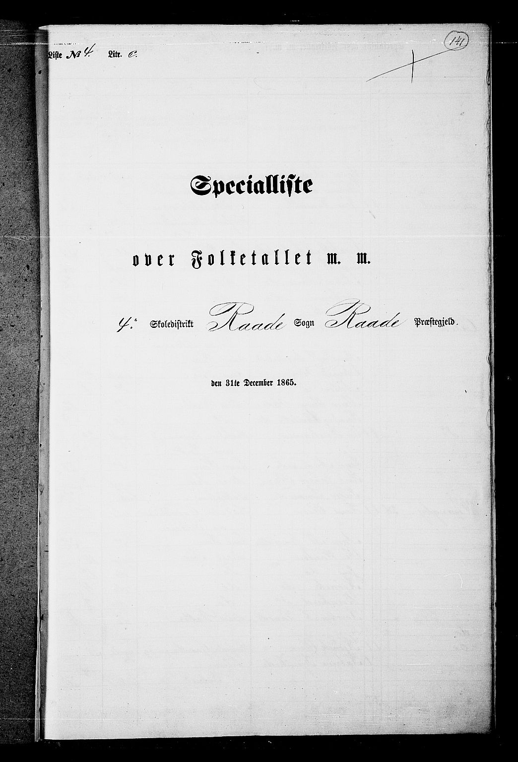 RA, 1865 census for Råde, 1865, p. 128