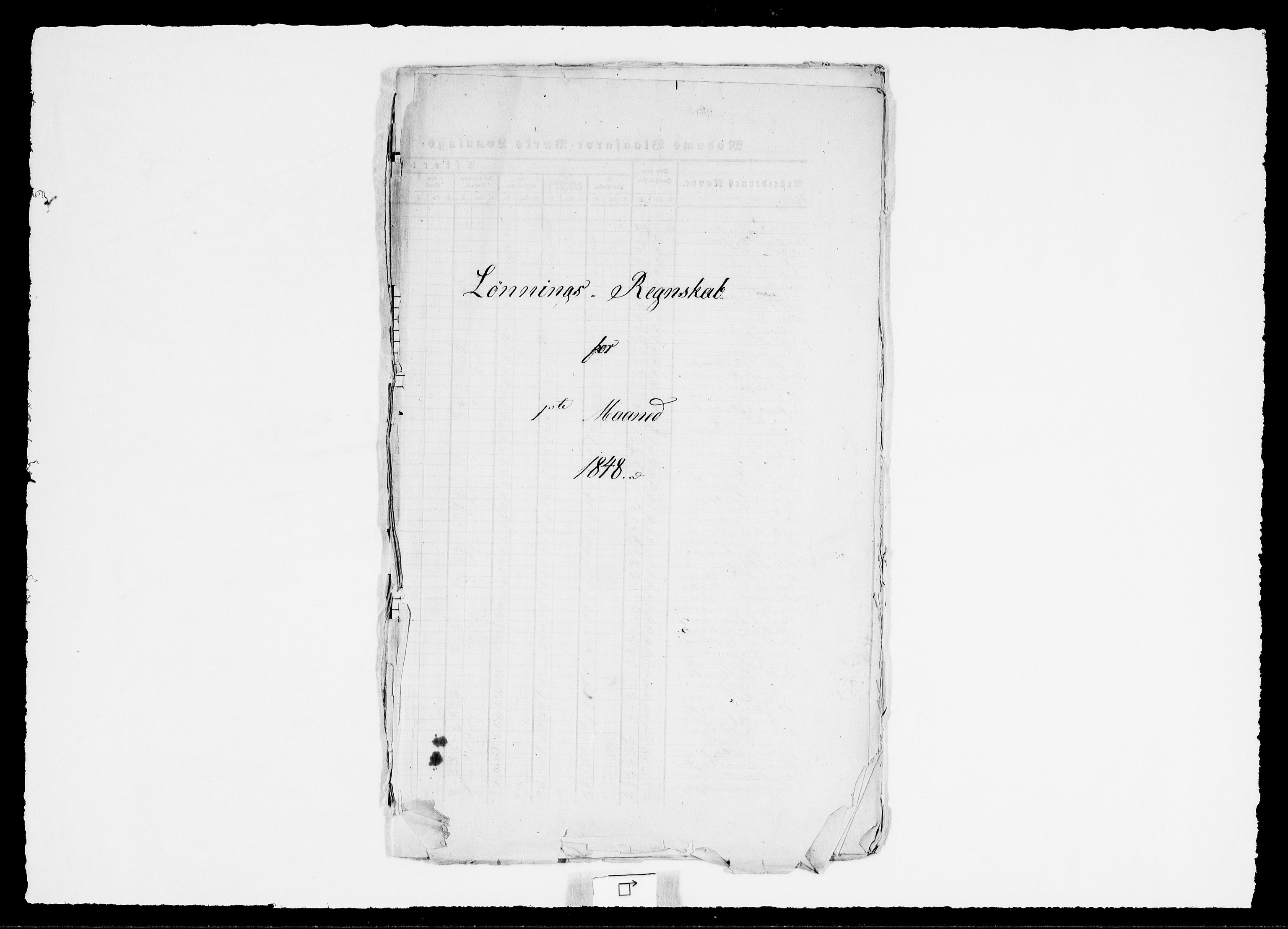 Modums Blaafarveværk, RA/PA-0157/G/Gd/Gdd/L0284/0001: -- / Lønningsregnskap, 1848-1849, p. 3