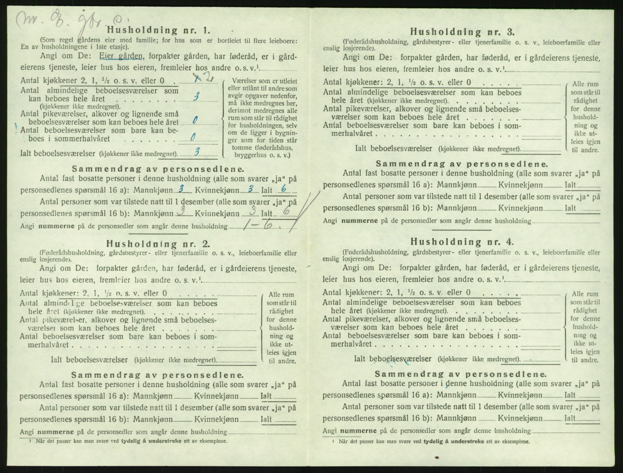 SAKO, 1920 census for Hedrum, 1920, p. 1208