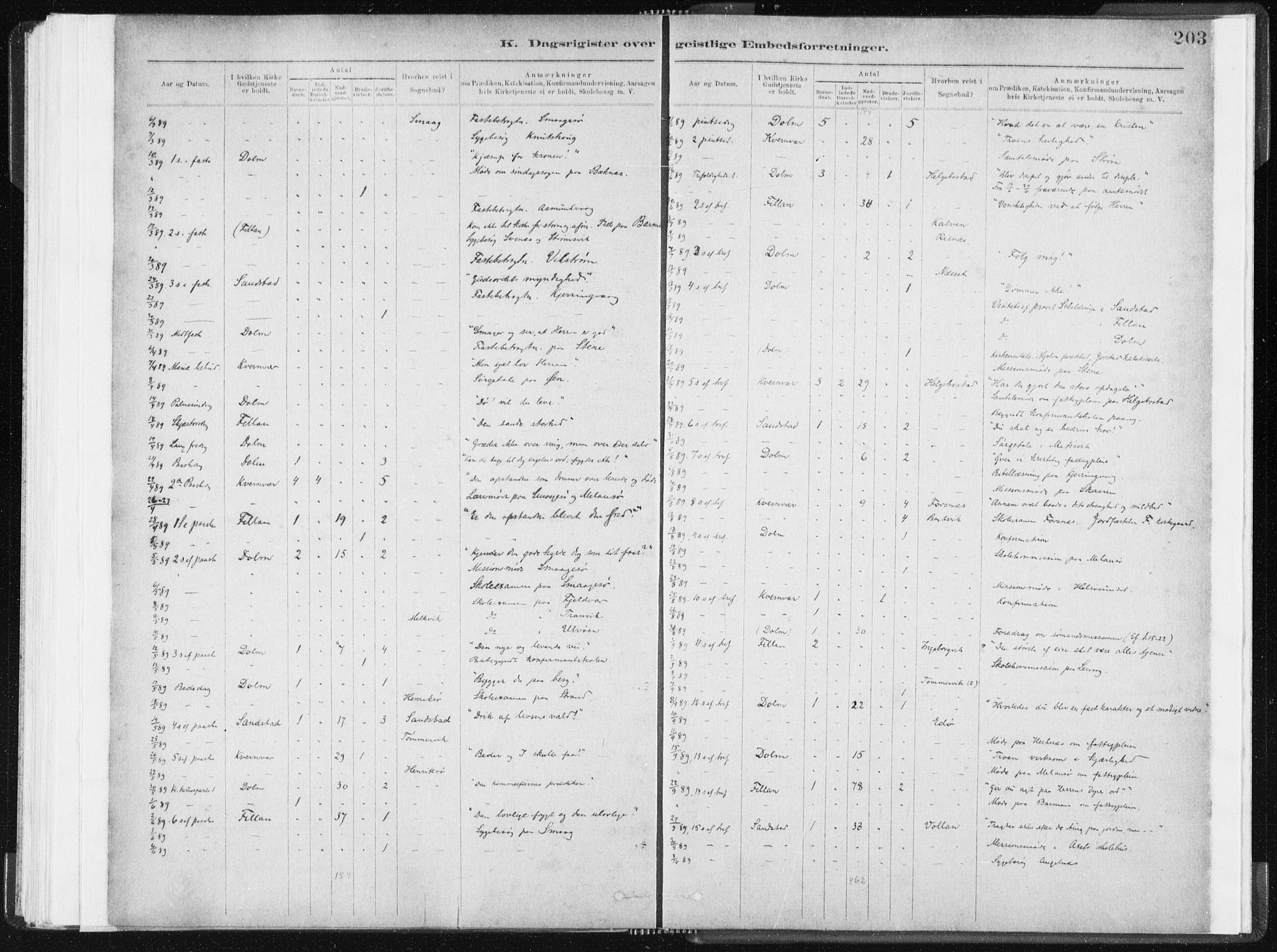 Ministerialprotokoller, klokkerbøker og fødselsregistre - Sør-Trøndelag, SAT/A-1456/634/L0533: Parish register (official) no. 634A09, 1882-1901, p. 203