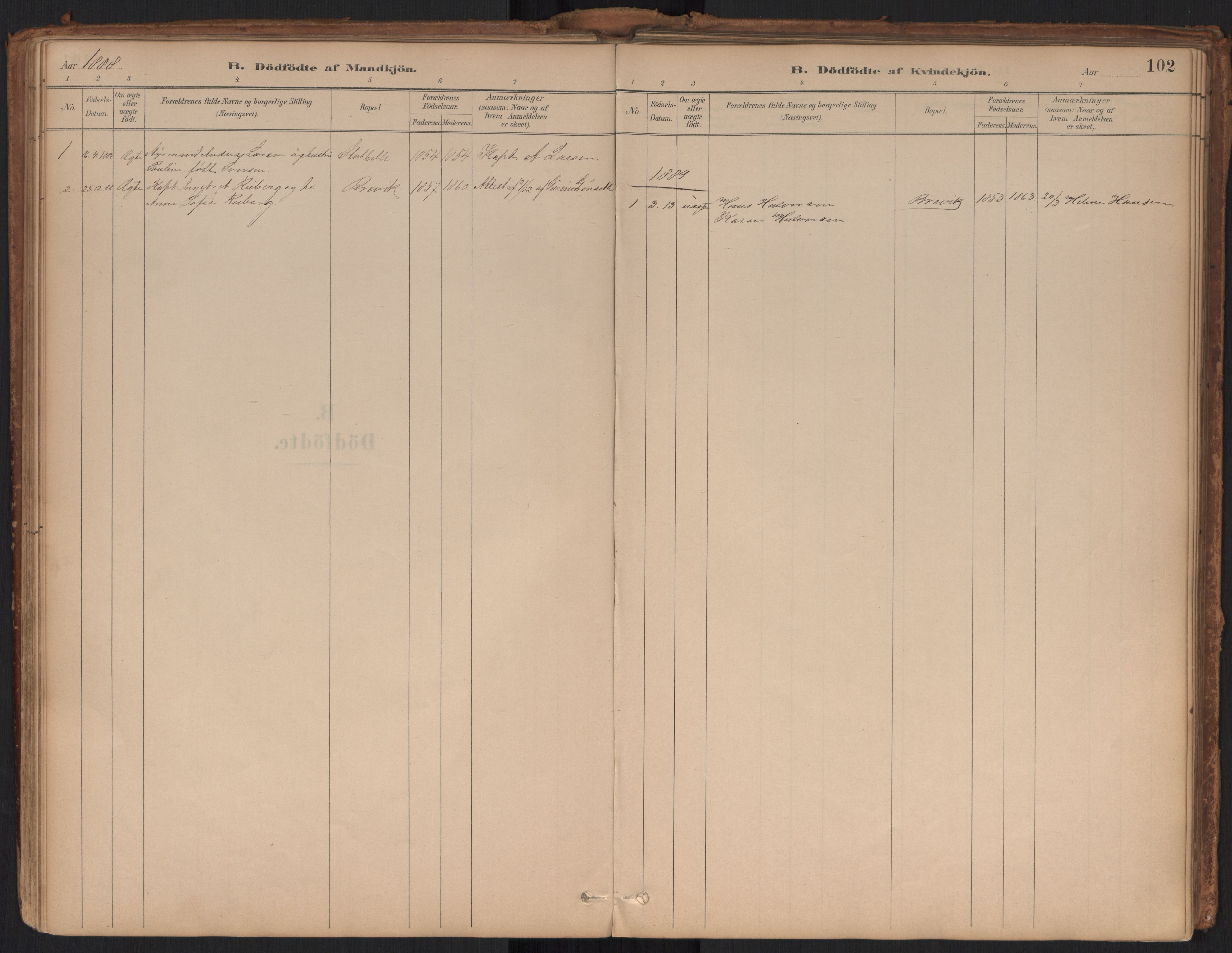 Brevik kirkebøker, AV/SAKO-A-255/G/Ga/L0004: Parish register (copy) no. 4, 1882-1900