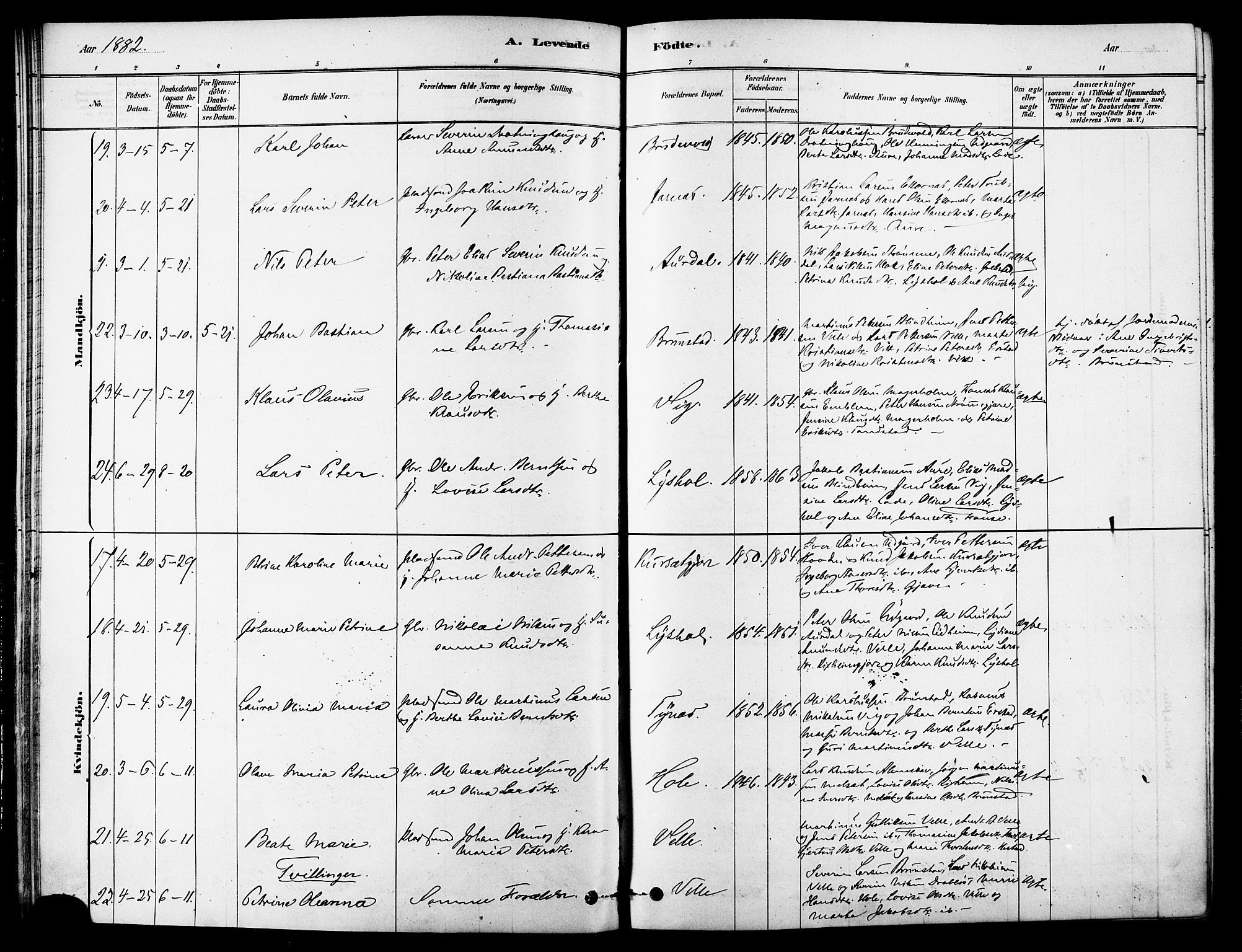 Ministerialprotokoller, klokkerbøker og fødselsregistre - Møre og Romsdal, AV/SAT-A-1454/523/L0334: Parish register (official) no. 523A01, 1878-1891