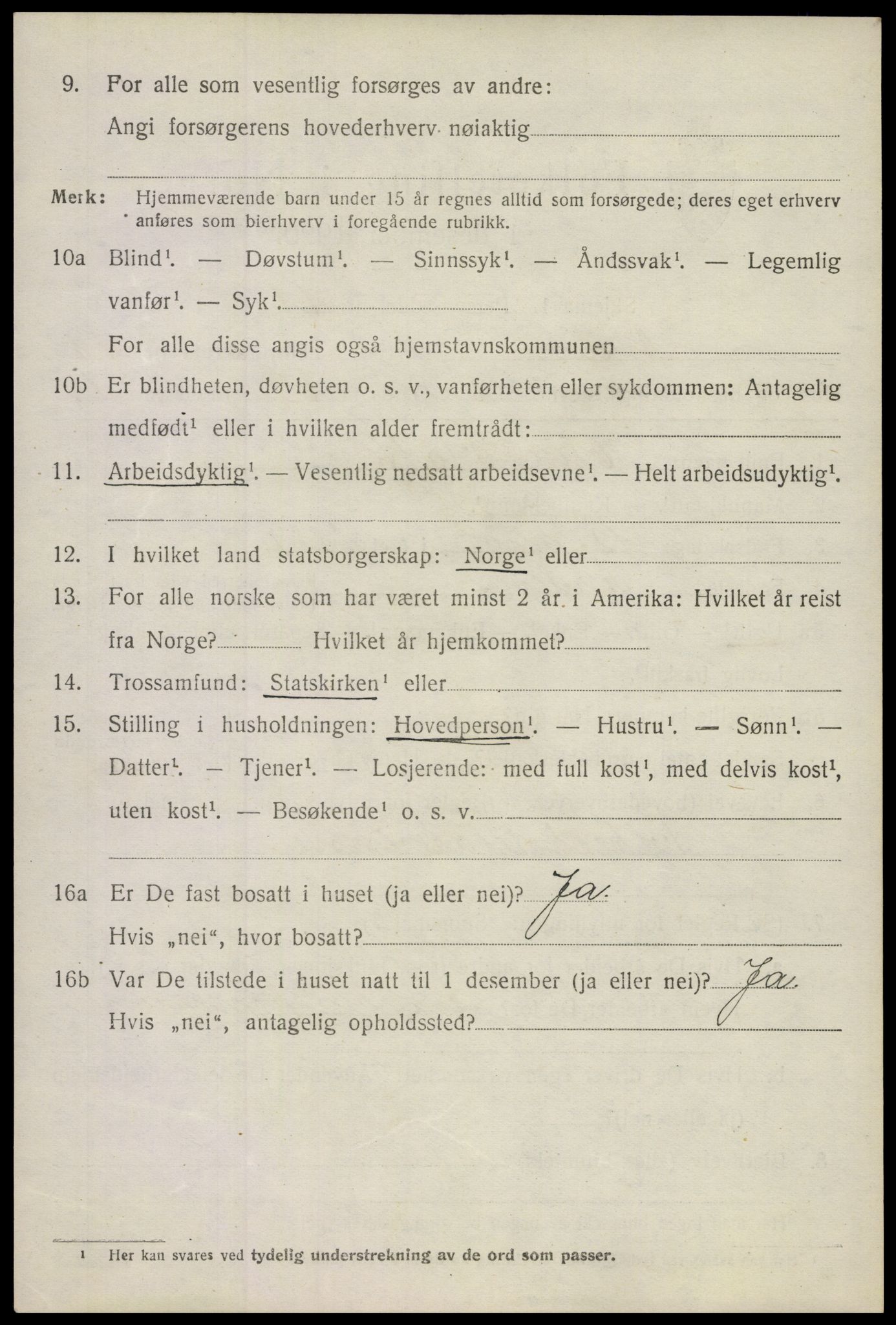 SAKO, 1920 census for Andebu, 1920, p. 4299
