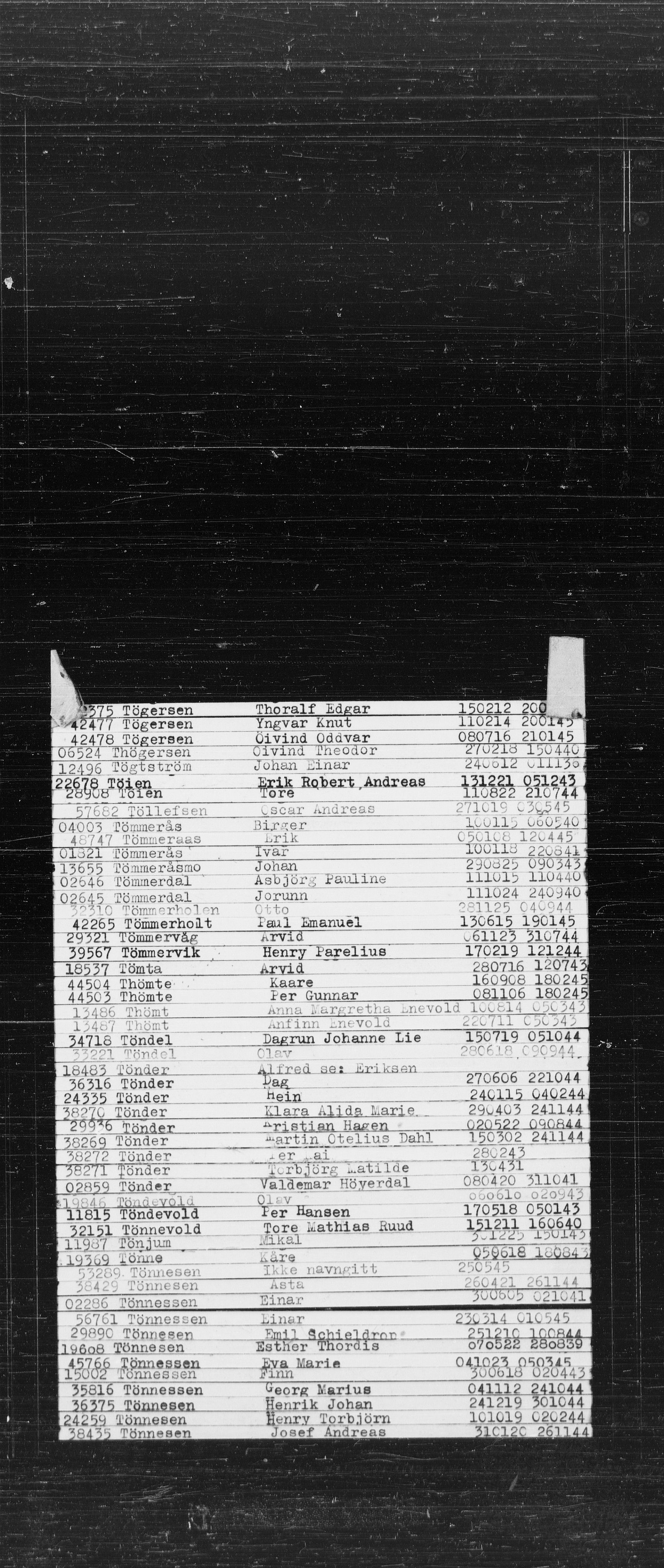 Den Kgl. Norske Legasjons Flyktningskontor, RA/S-6753/V/Va/L0022: Kjesäterkartoteket.  Alfabetisk register, A-Å., 1940-1945, p. 896