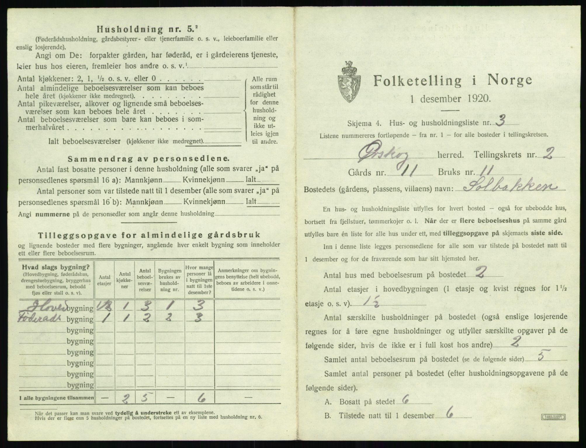 SAT, 1920 census for Ørskog, 1920, p. 130