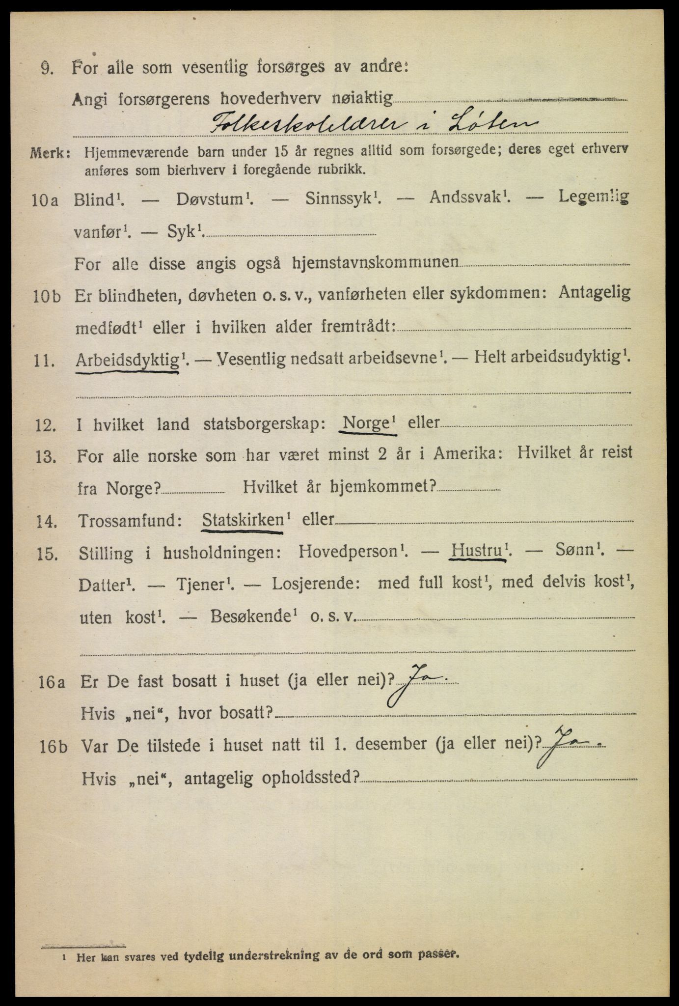 SAH, 1920 census for Løten, 1920, p. 13782