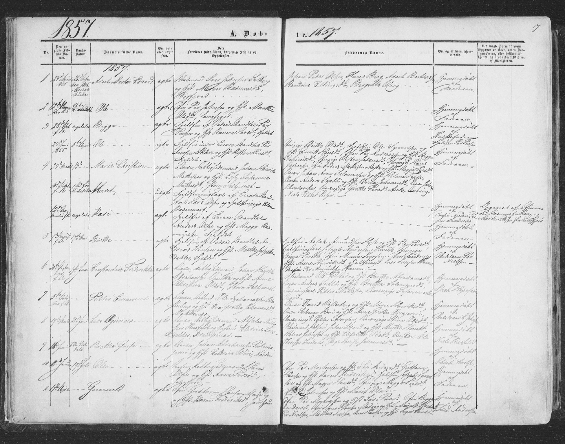 Vadsø sokneprestkontor, SATØ/S-1325/H/Ha/L0004kirke: Parish register (official) no. 4, 1854-1880, p. 17