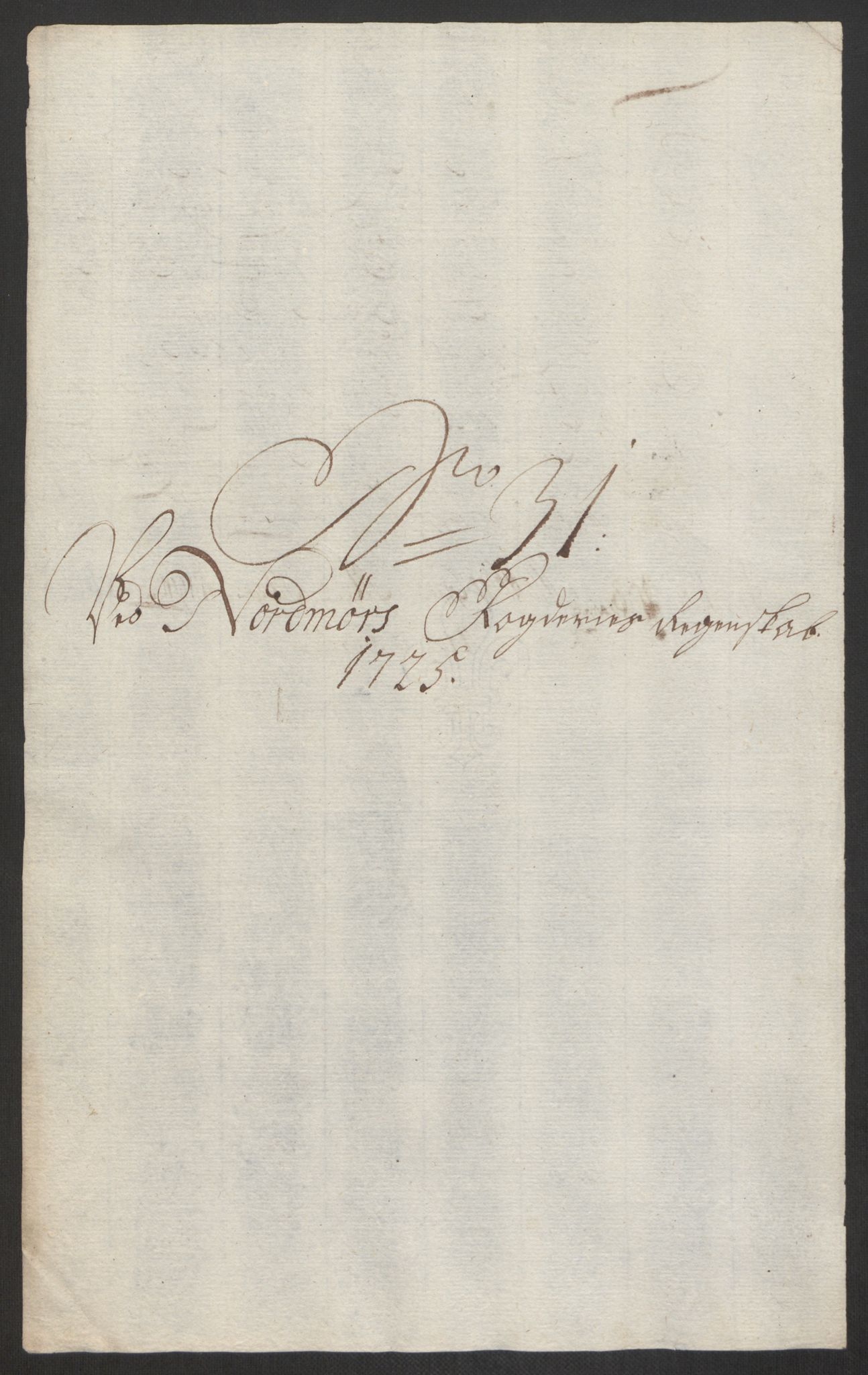 Rentekammeret inntil 1814, Reviderte regnskaper, Fogderegnskap, AV/RA-EA-4092/R56/L3758: Fogderegnskap Nordmøre, 1725, p. 244