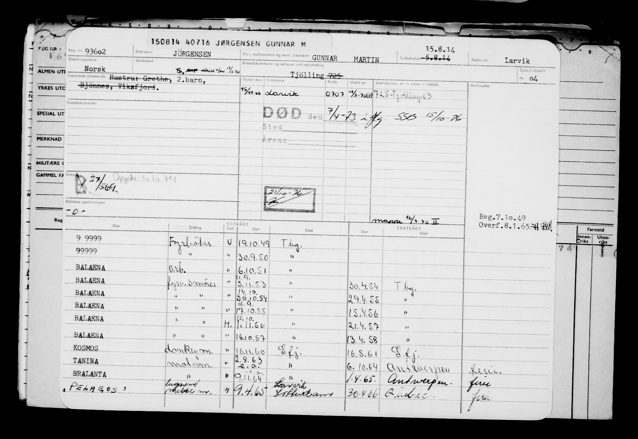 Direktoratet for sjømenn, AV/RA-S-3545/G/Gb/L0123: Hovedkort, 1914, p. 247