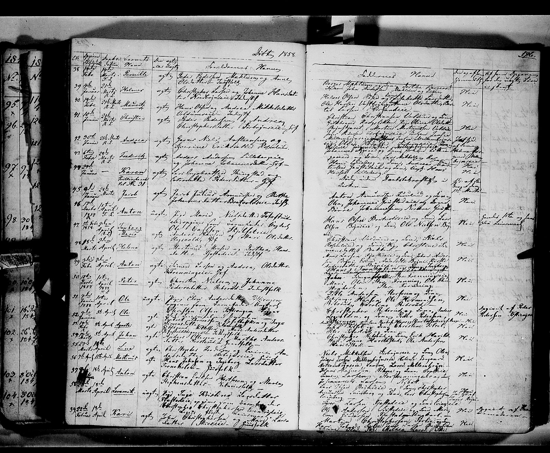 Romedal prestekontor, AV/SAH-PREST-004/K/L0004: Parish register (official) no. 4, 1847-1861, p. 196