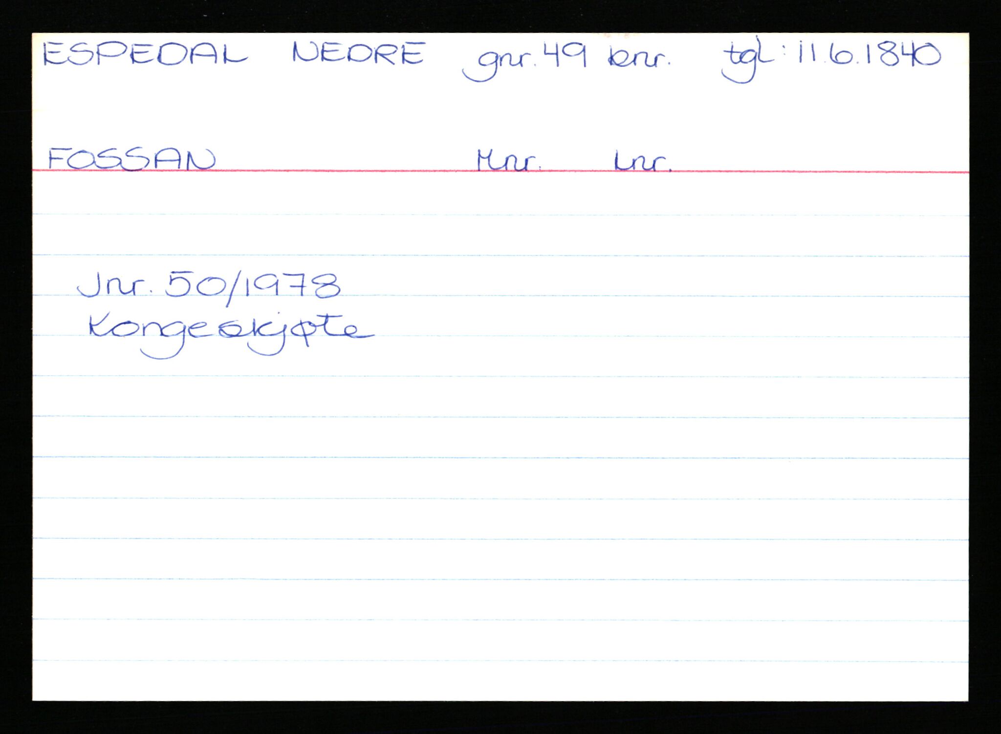 Statsarkivet i Stavanger, AV/SAST-A-101971/03/Y/Yk/L0009: Registerkort sortert etter gårdsnavn: Ersdal - Fikstveit, 1750-1930, p. 40
