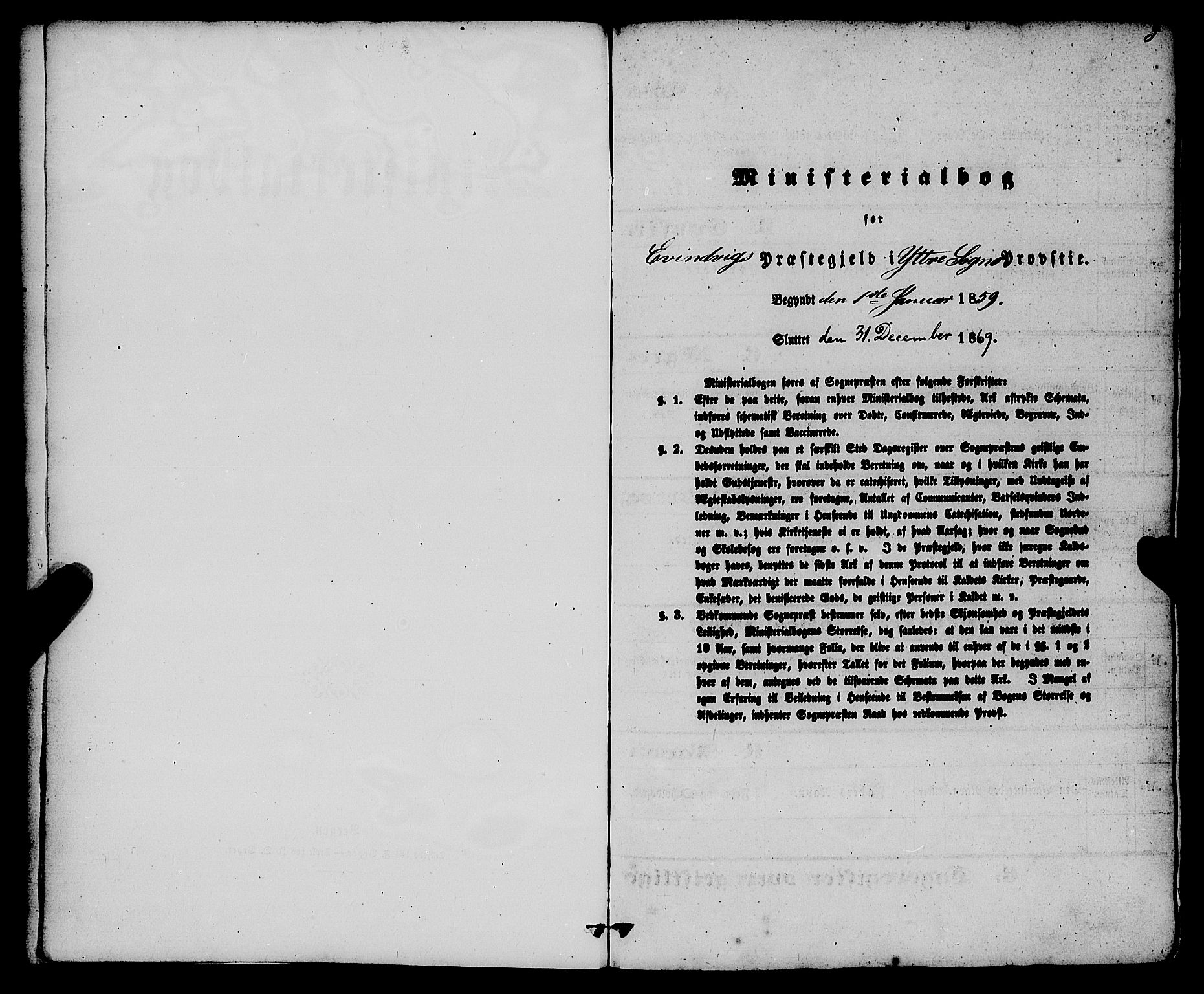 Gulen sokneprestembete, SAB/A-80201/H/Haa/Haaa/L0022: Parish register (official) no. A 22, 1859-1869, p. 3