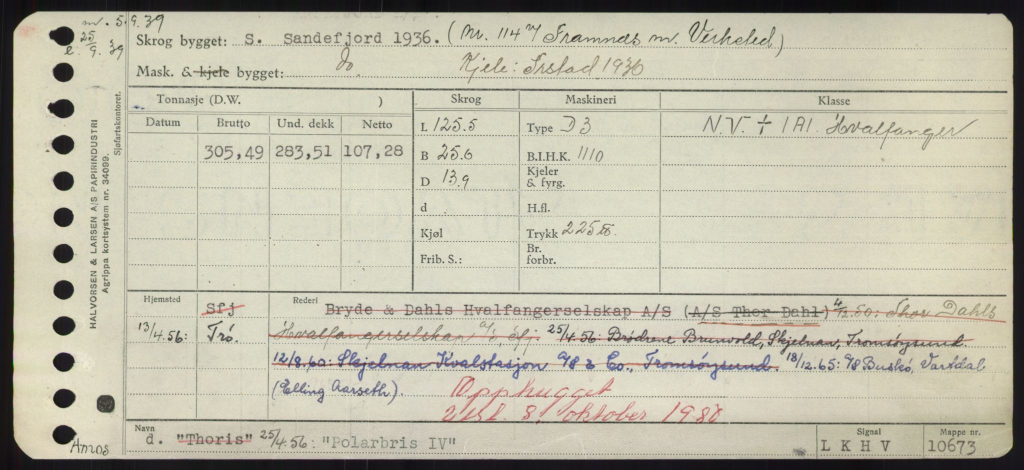 Sjøfartsdirektoratet med forløpere, Skipsmålingen, RA/S-1627/H/Hd/L0029: Fartøy, P, p. 347