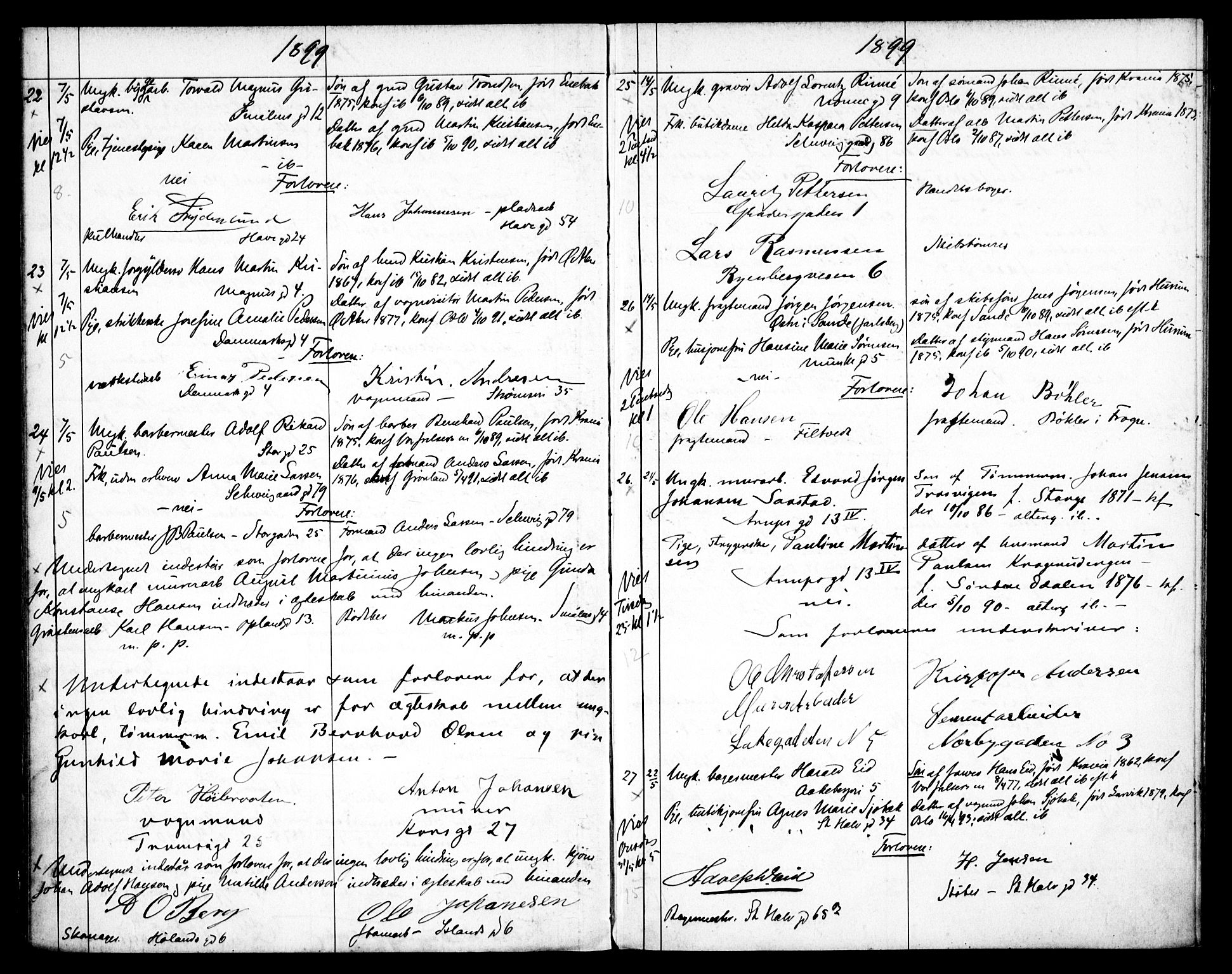 Gamlebyen prestekontor Kirkebøker, AV/SAO-A-10884/H/Ha/L0002: Banns register no. 2, 1898-1916