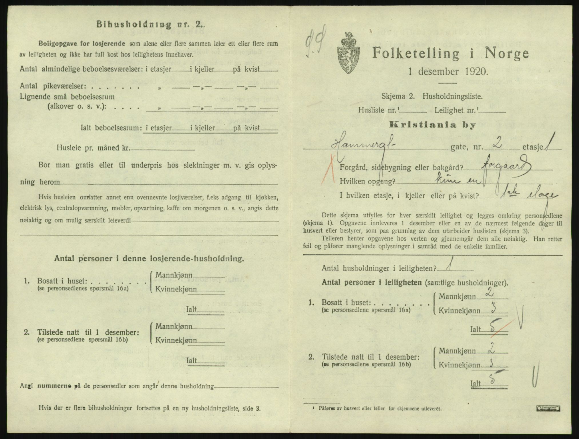 SAO, 1920 census for Kristiania, 1920, p. 34410