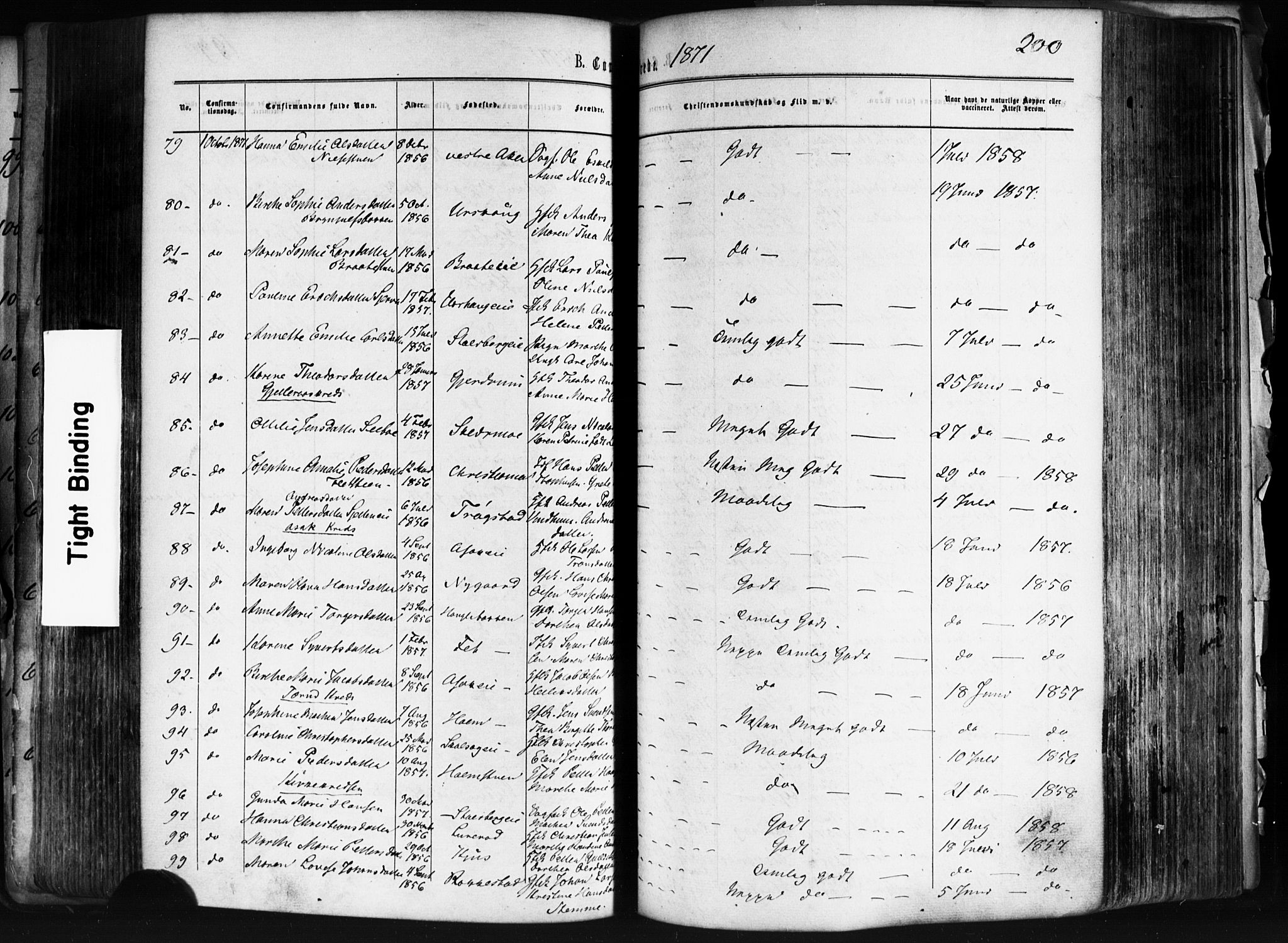 Skedsmo prestekontor Kirkebøker, AV/SAO-A-10033a/F/Fa/L0011: Parish register (official) no. I 11, 1866-1876, p. 200