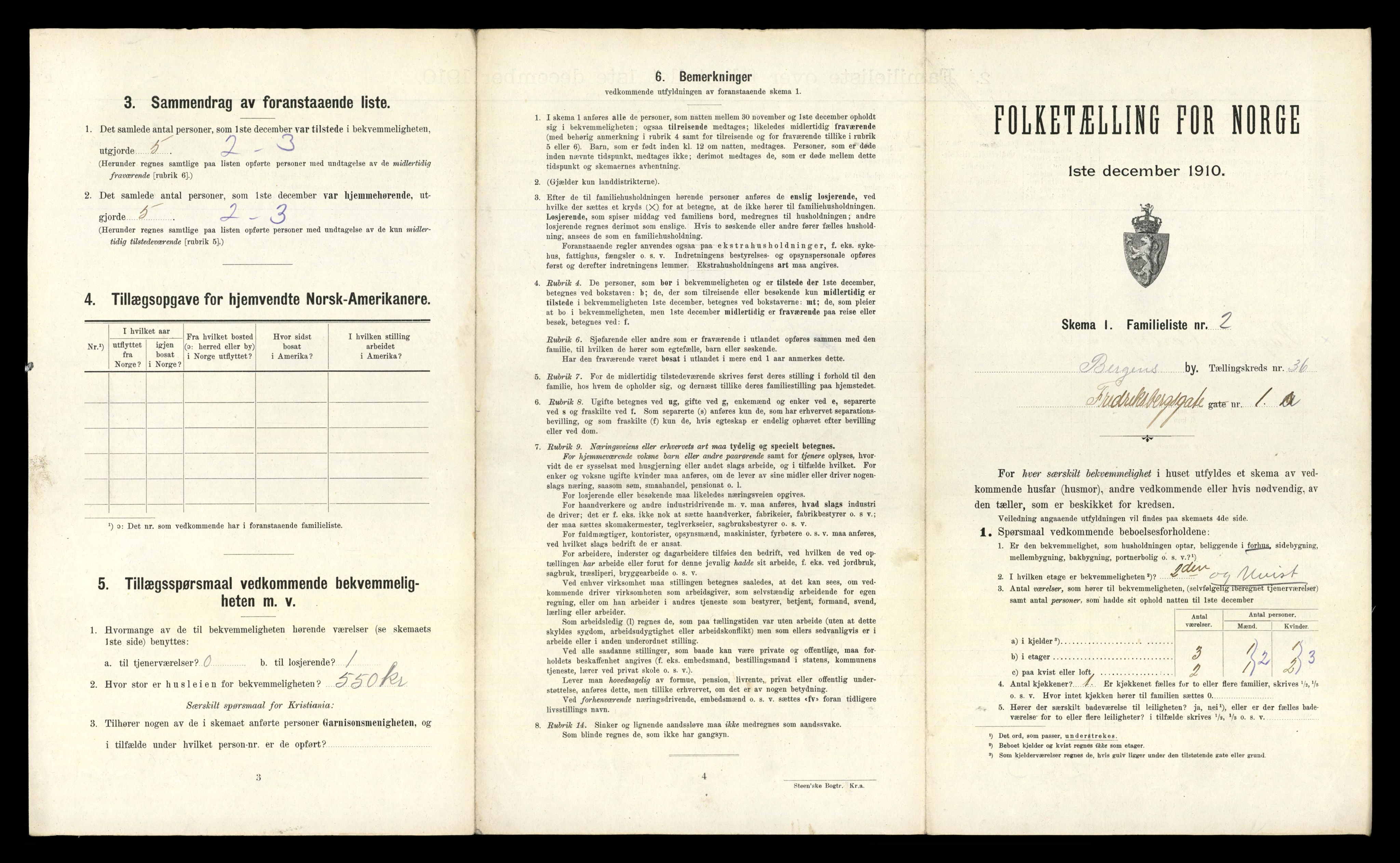 RA, 1910 census for Bergen, 1910, p. 11989