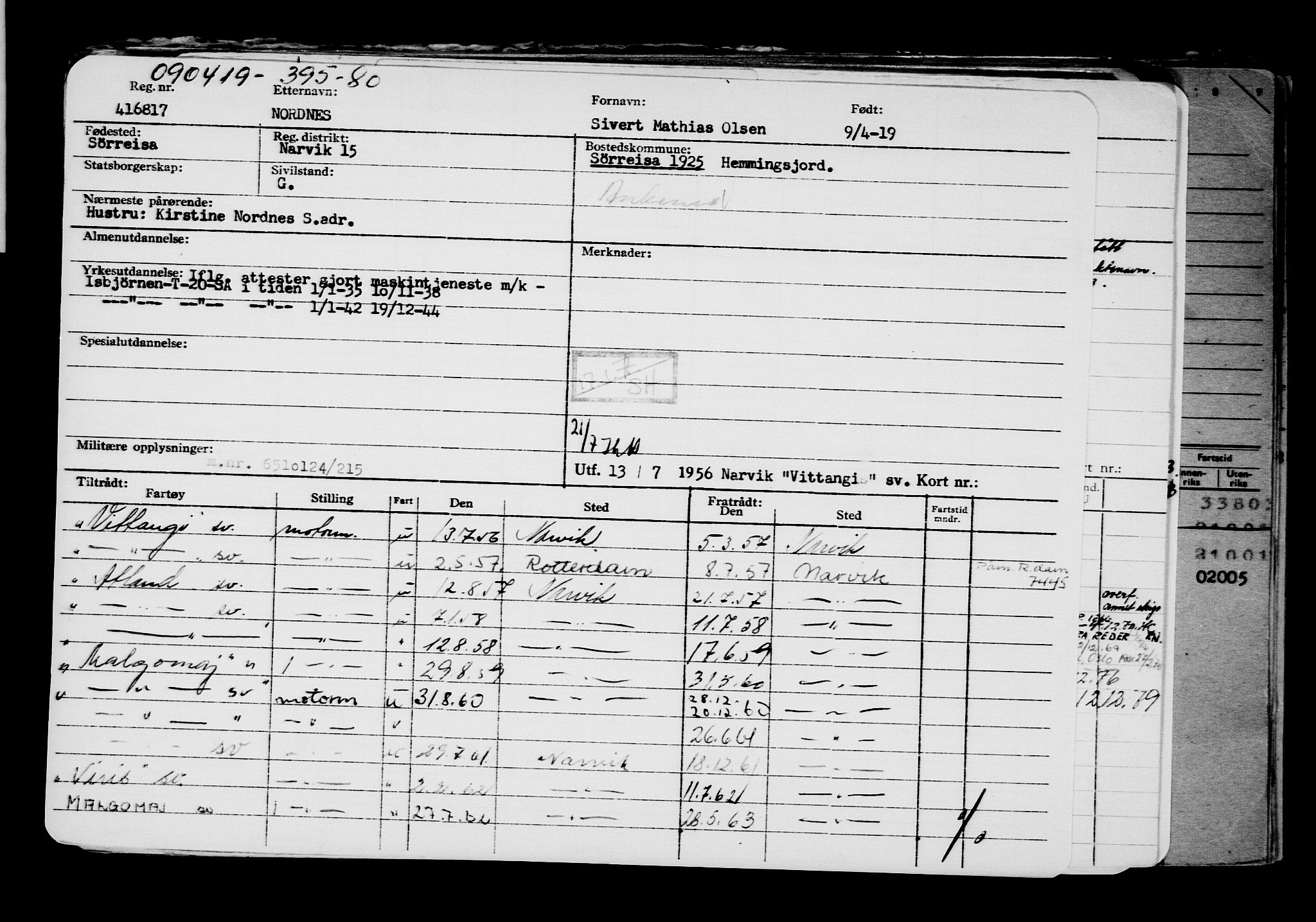 Direktoratet for sjømenn, AV/RA-S-3545/G/Gb/L0167: Hovedkort, 1919, p. 686