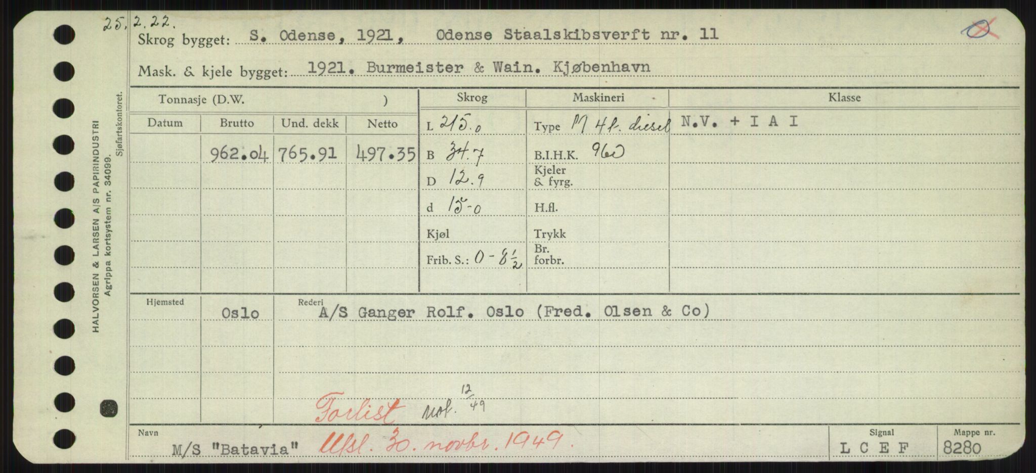 Sjøfartsdirektoratet med forløpere, Skipsmålingen, AV/RA-S-1627/H/Hd/L0003: Fartøy, B-Bev, p. 383