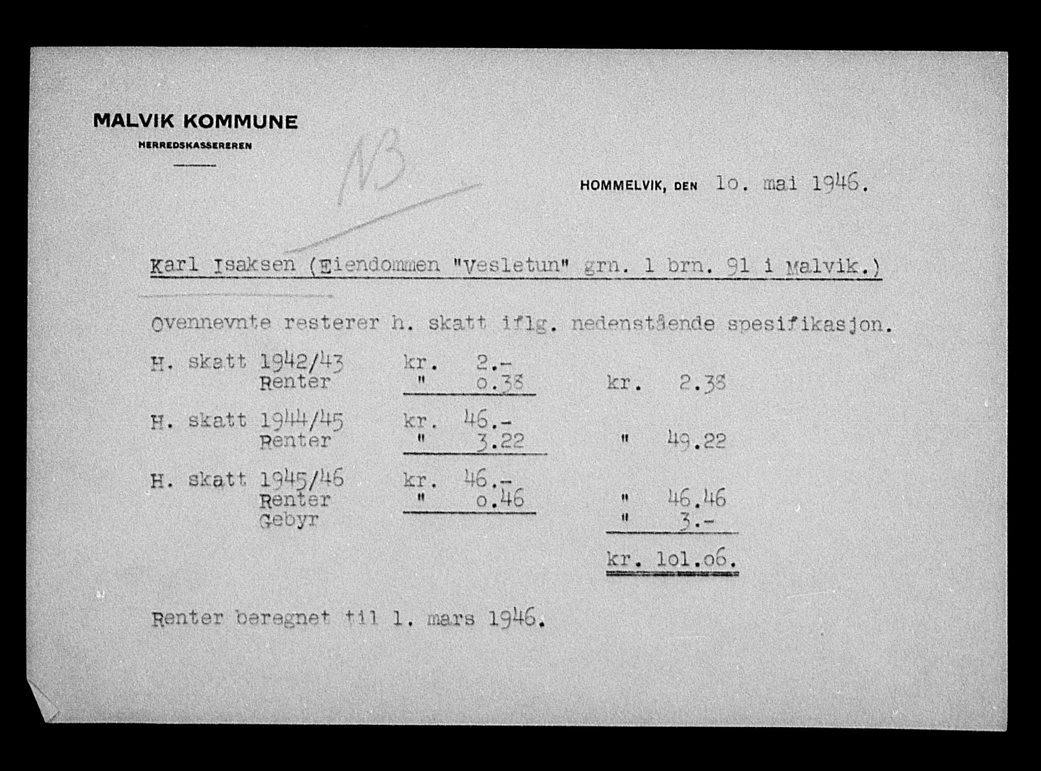 Justisdepartementet, Tilbakeføringskontoret for inndratte formuer, AV/RA-S-1564/H/Hc/Hca/L0897: --, 1945-1947, p. 563