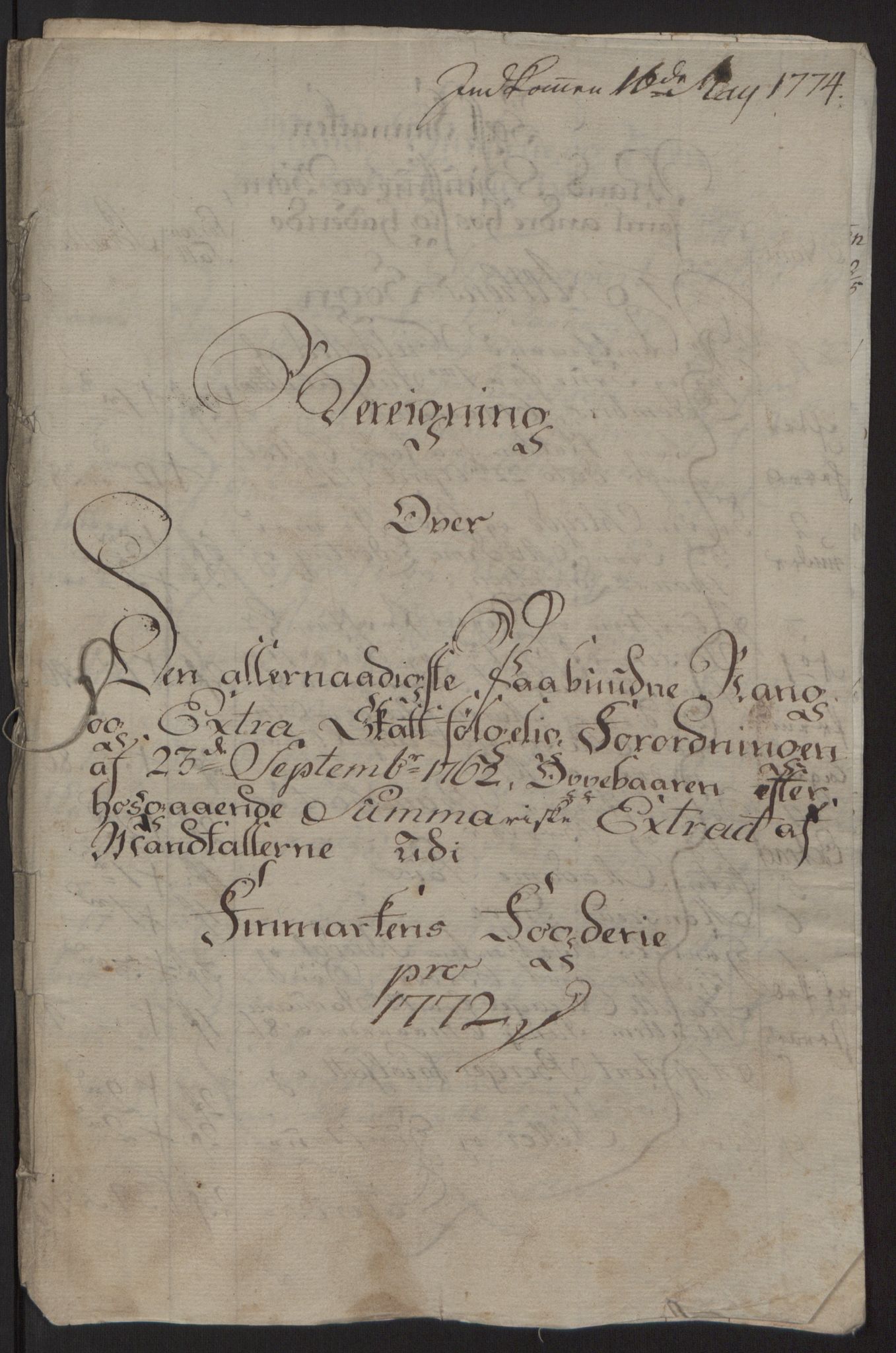 Rentekammeret inntil 1814, Reviderte regnskaper, Fogderegnskap, RA/EA-4092/R69/L4910: Ekstraskatten  Finnmark/Vardøhus, 1762-1772, p. 445
