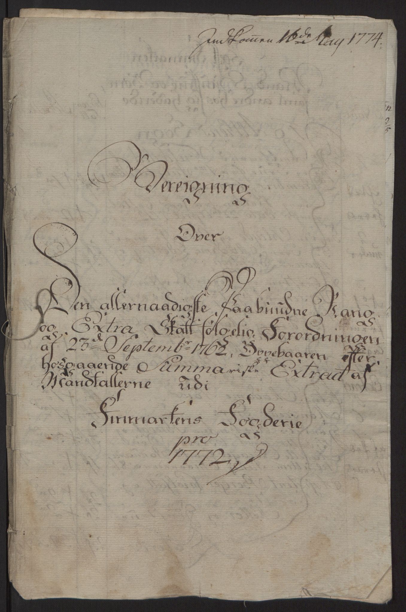 Rentekammeret inntil 1814, Reviderte regnskaper, Fogderegnskap, AV/RA-EA-4092/R69/L4910: Ekstraskatten  Finnmark/Vardøhus, 1762-1772, p. 445