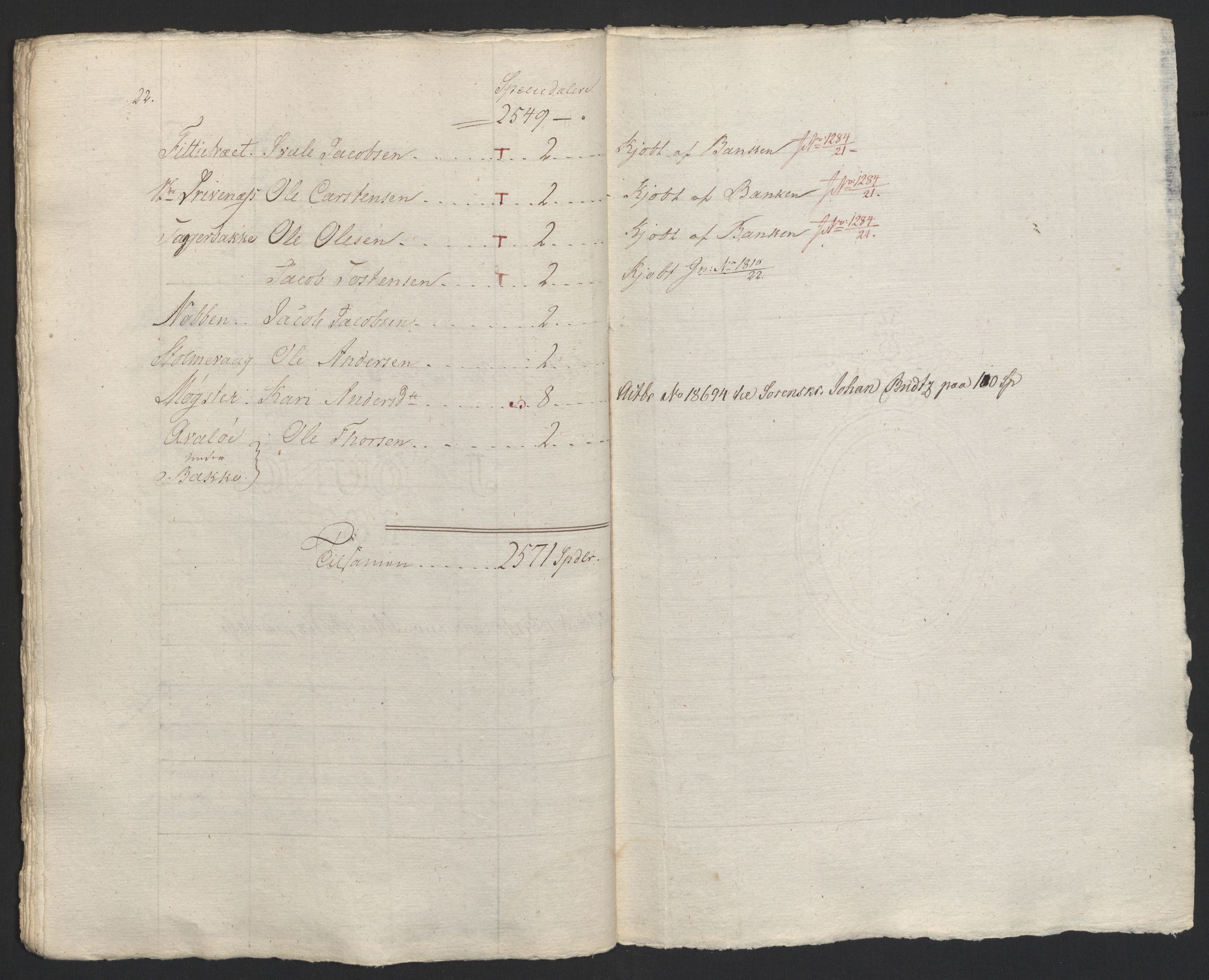 Sølvskatten 1816, NOBA/SOLVSKATTEN/A/L0038: Bind 39b: Sunnhordland og Hardanger fogderi, 1816, p. 25