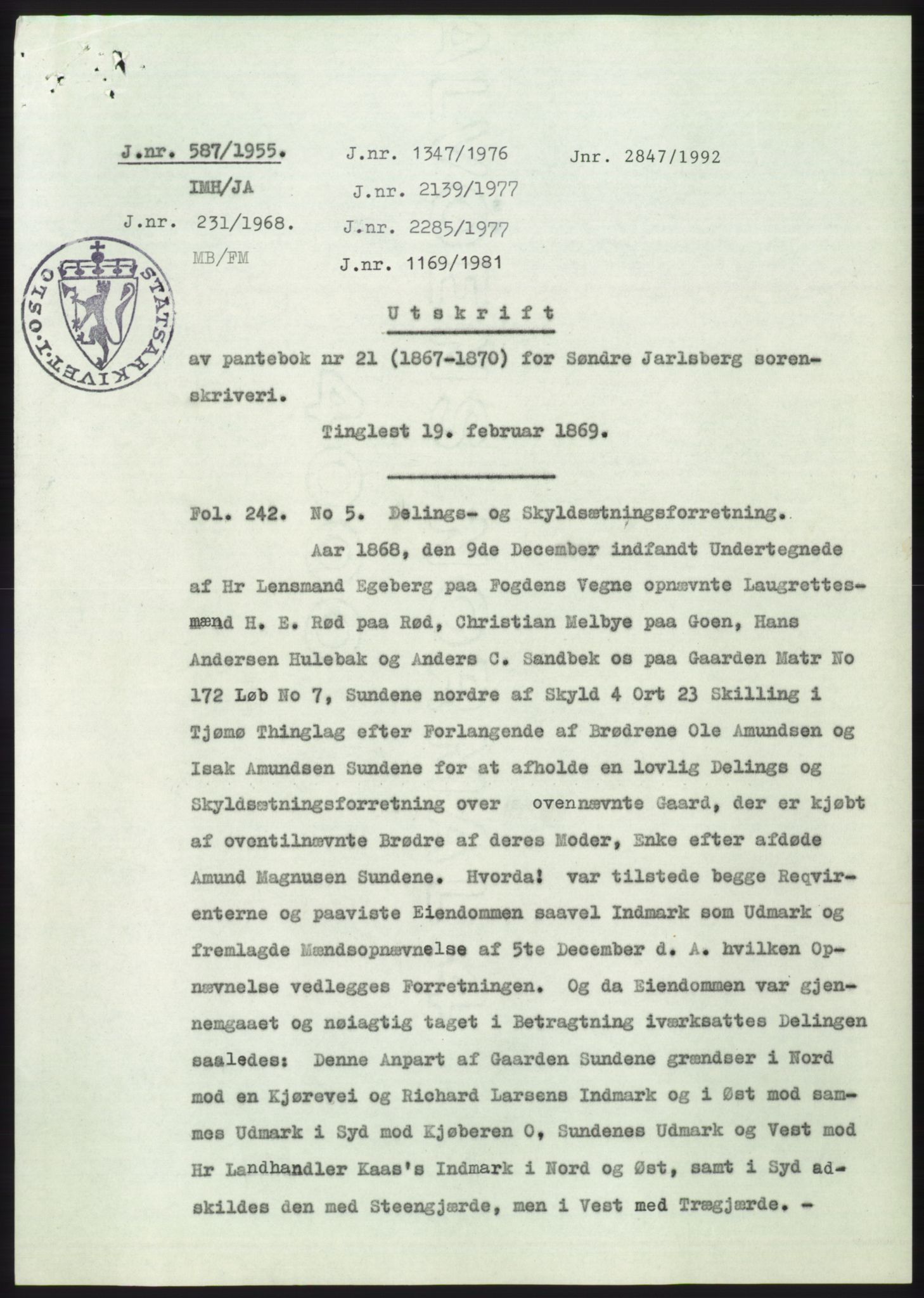 Statsarkivet i Kongsberg, SAKO/A-0001, 1955, p. 371