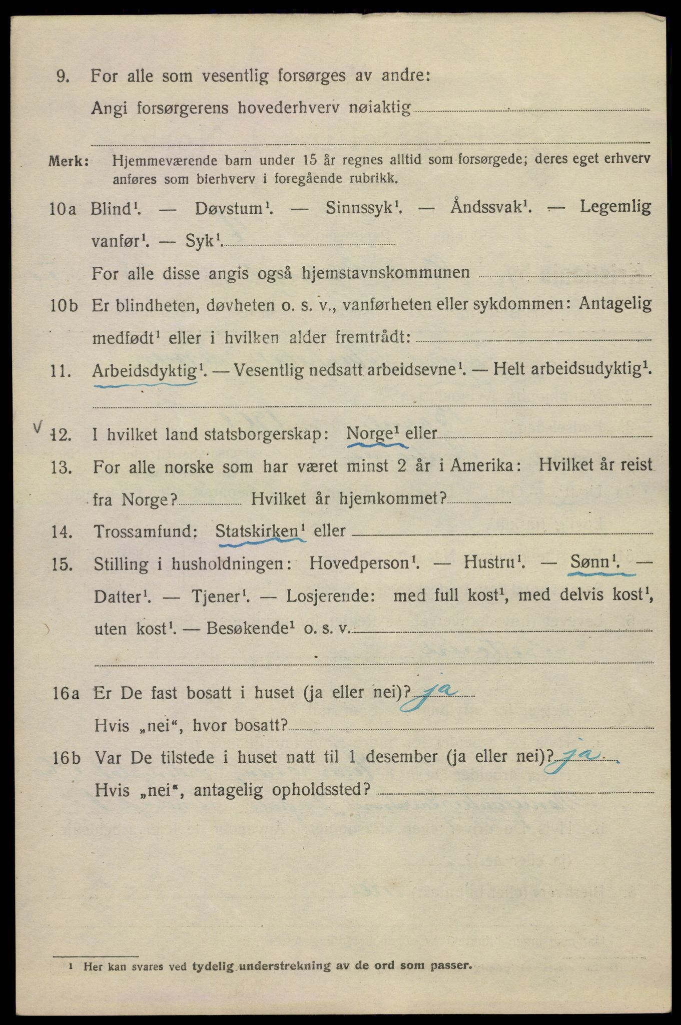 SAO, 1920 census for Kristiania, 1920, p. 191910