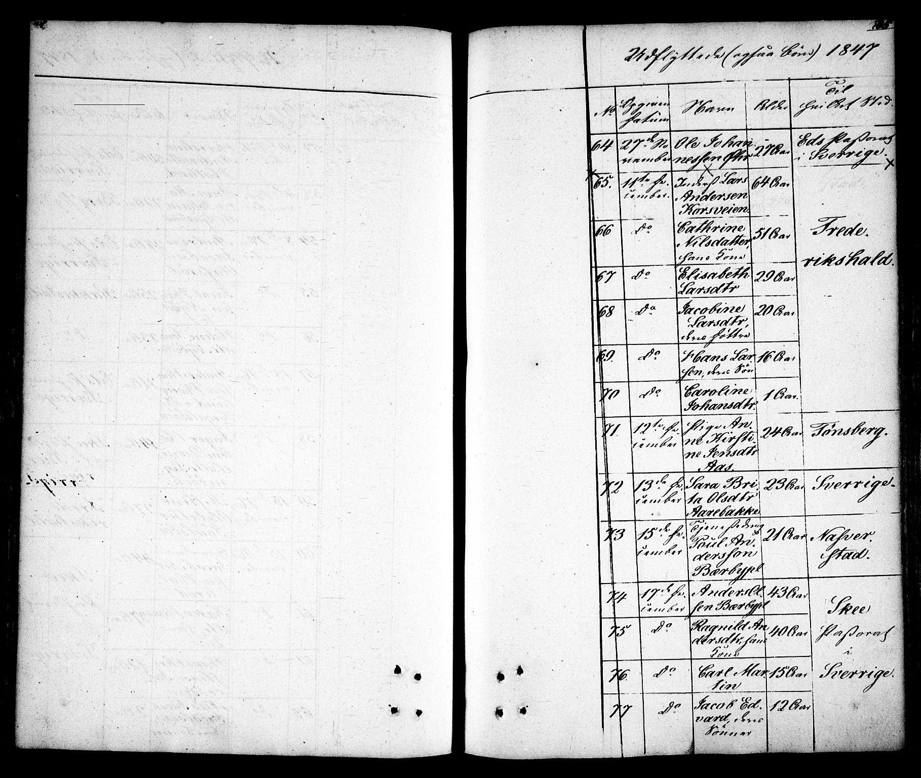 Idd prestekontor Kirkebøker, AV/SAO-A-10911/F/Fc/L0003: Parish register (official) no. III 3, 1832-1847, p. 335