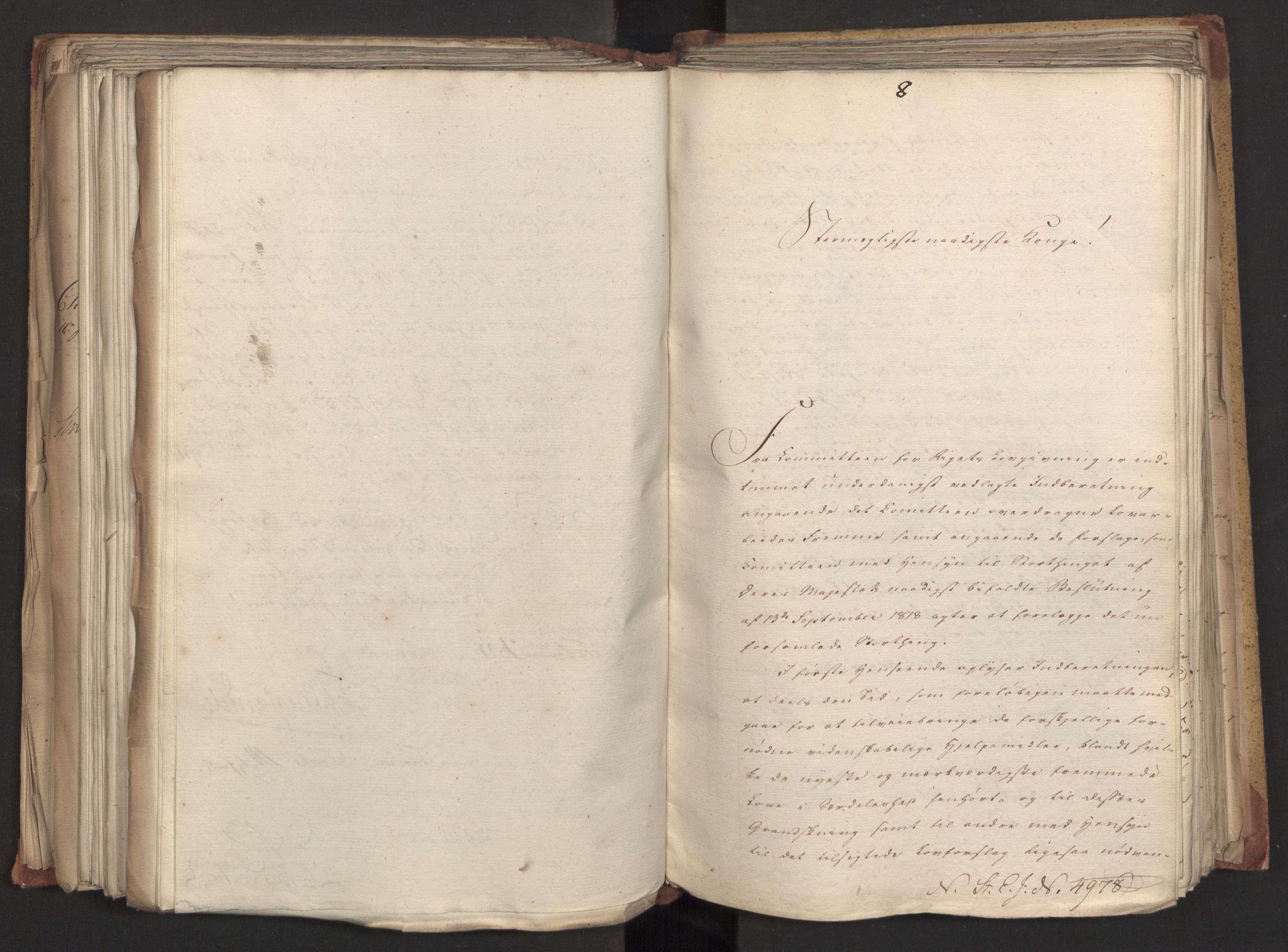Statsrådsavdelingen i Stockholm, AV/RA-S-1003/D/Da/L0025: Regjeringsinnstillinger nr. 4873-5062, 1821, p. 268
