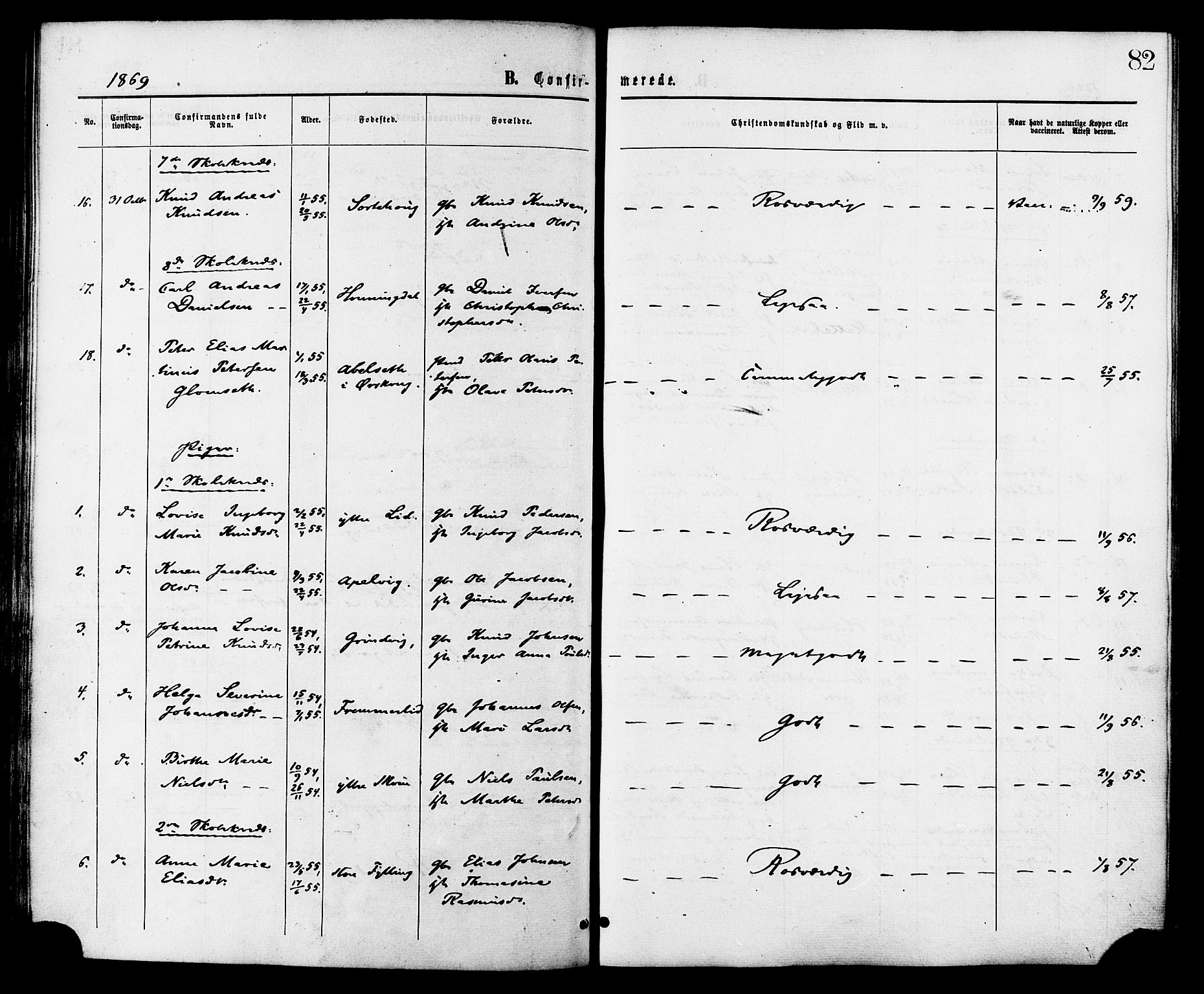 Ministerialprotokoller, klokkerbøker og fødselsregistre - Møre og Romsdal, AV/SAT-A-1454/524/L0355: Parish register (official) no. 524A07, 1864-1879, p. 82