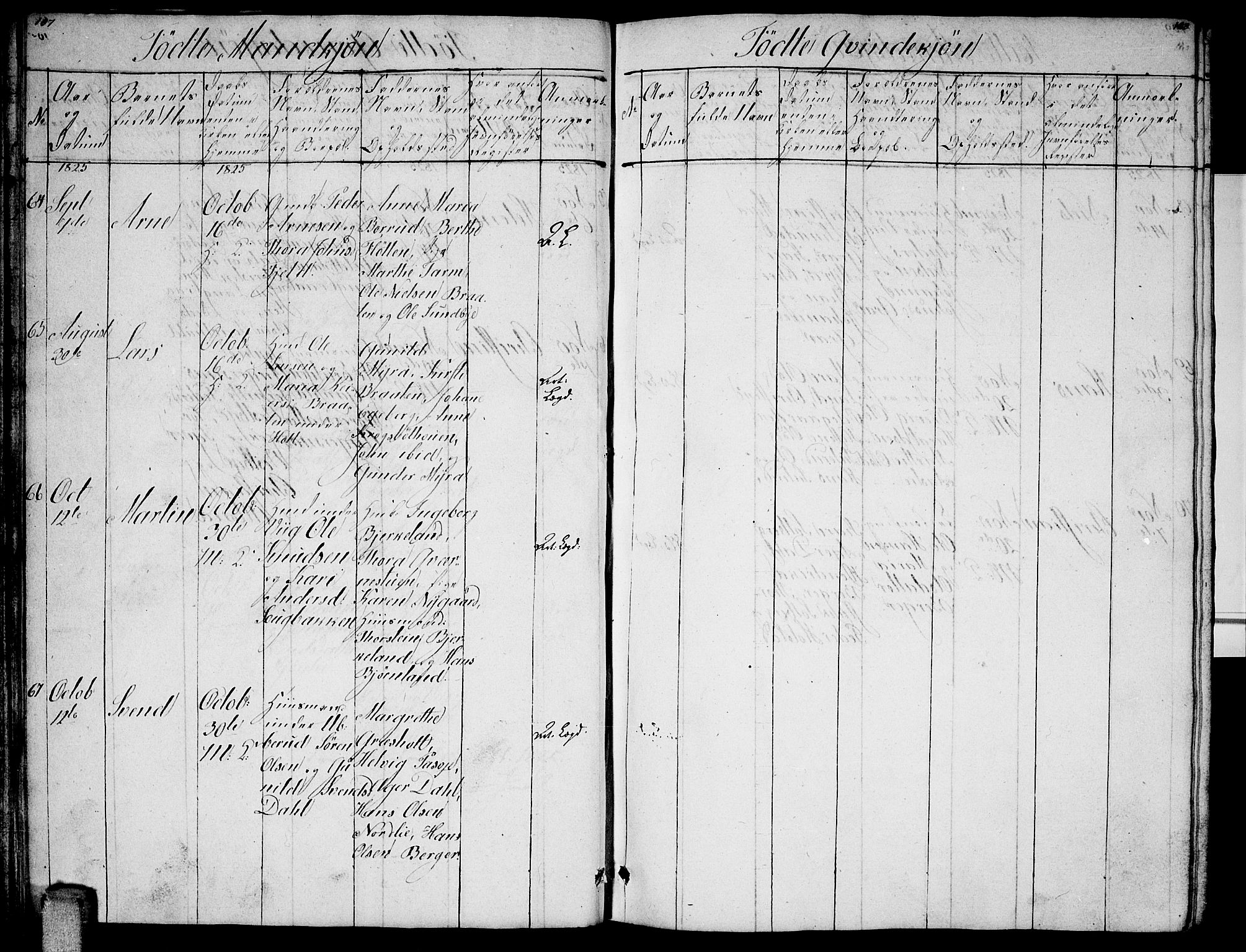 Enebakk prestekontor Kirkebøker, AV/SAO-A-10171c/G/Ga/L0002: Parish register (copy) no. I 2, 1822-1833, p. 107-108