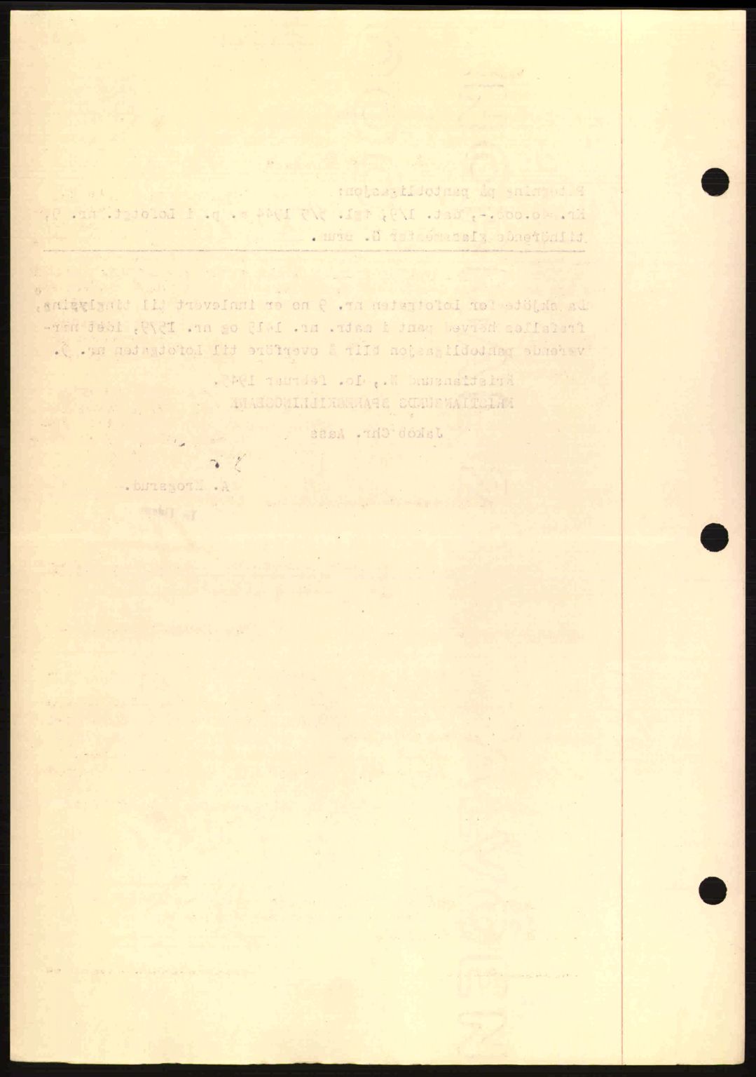 Kristiansund byfogd, SAT/A-4587/A/27: Mortgage book no. 37-38, 1943-1945, Diary no: : 112/1945