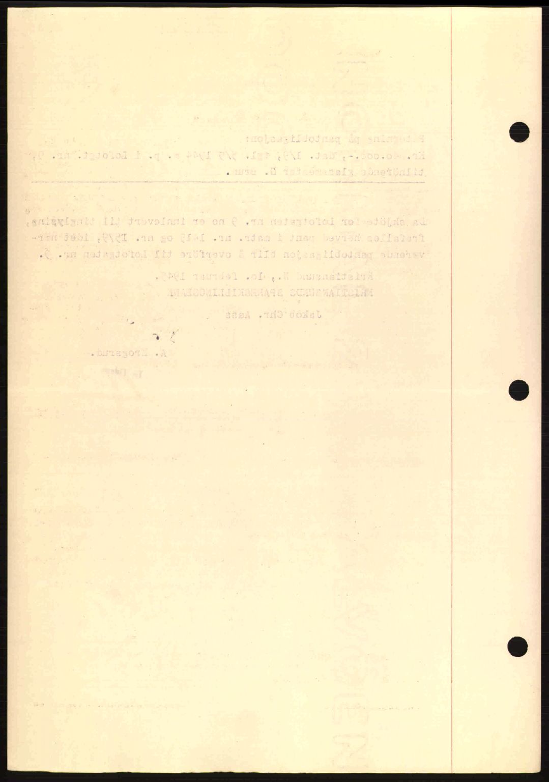 Kristiansund byfogd, AV/SAT-A-4587/A/27: Mortgage book no. 37-38, 1943-1945, Diary no: : 112/1945