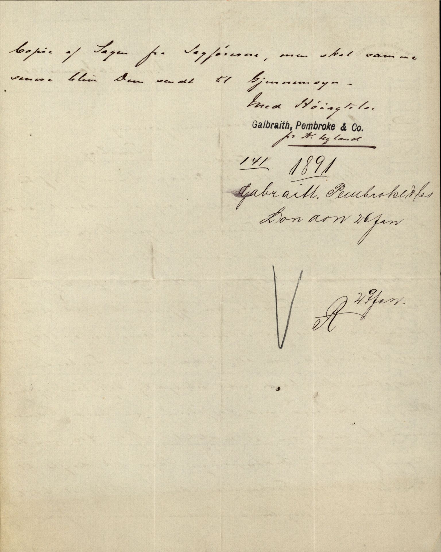 Pa 63 - Østlandske skibsassuranceforening, VEMU/A-1079/G/Ga/L0026/0006: Havaridokumenter / Isbaaden, Sophie & Nicoline, Sophie, Kommandor, Svend Foyn, 1890, p. 5