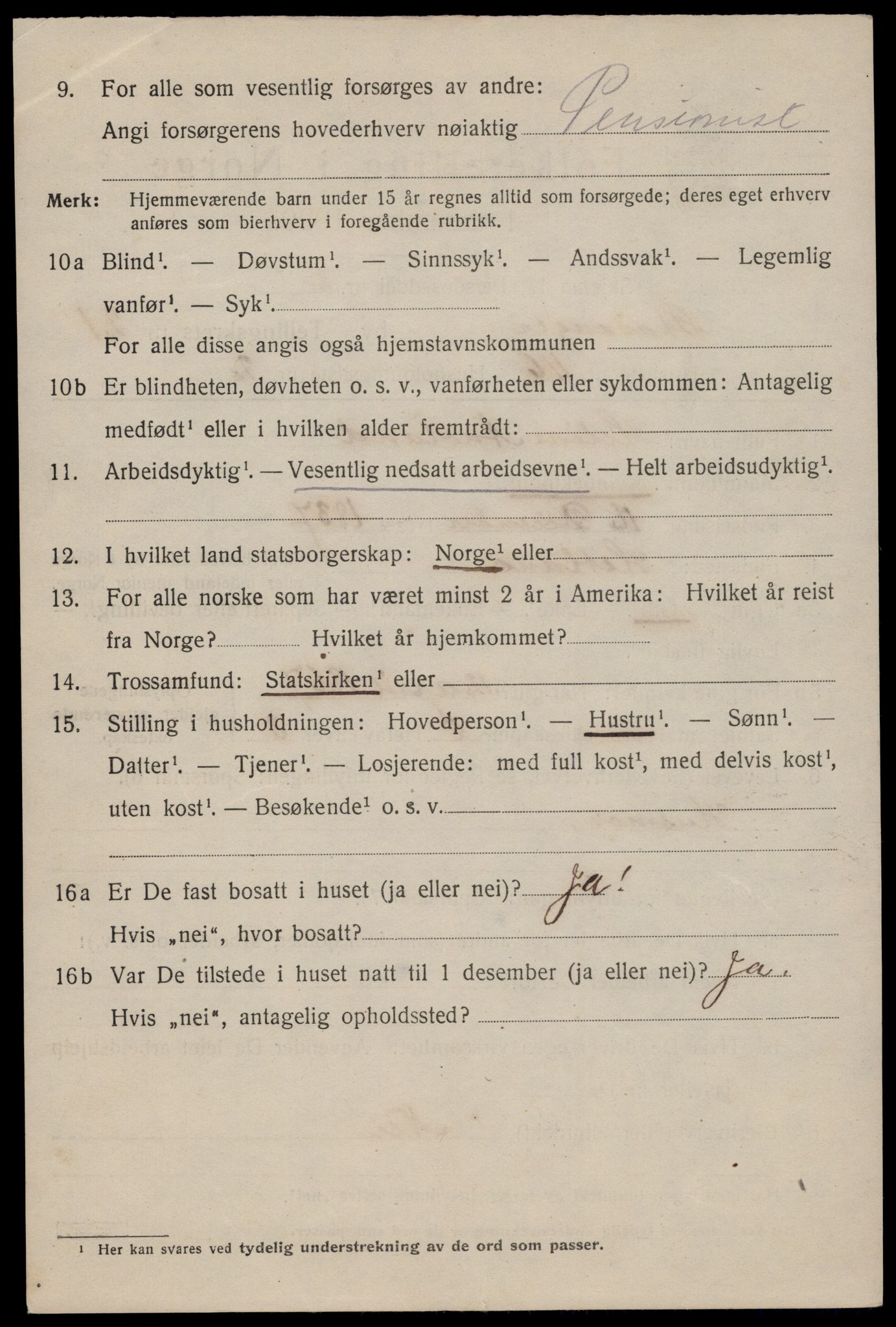 SAST, 1920 census for Stavanger, 1920, p. 73755