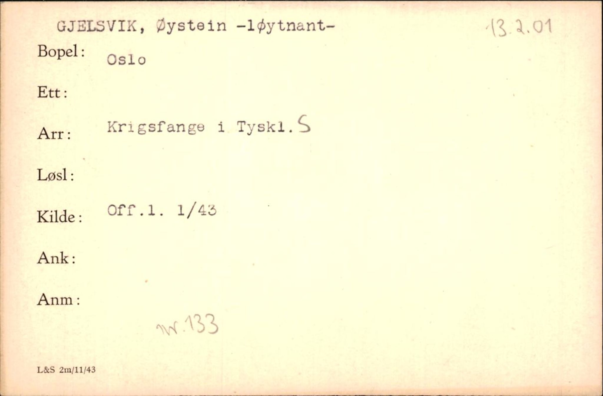 Forsvaret, Forsvarets krigshistoriske avdeling, AV/RA-RAFA-2017/Y/Yf/L0200: II-C-11-2102  -  Norske krigsfanger i Tyskland, 1940-1945, p. 308