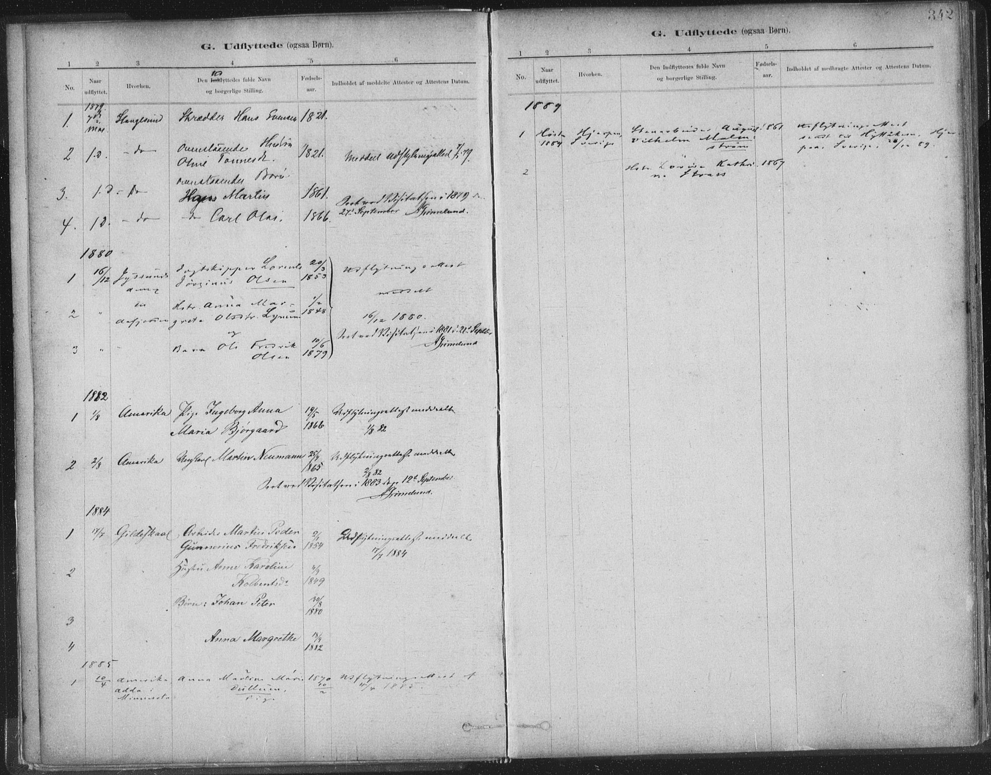 Ministerialprotokoller, klokkerbøker og fødselsregistre - Sør-Trøndelag, SAT/A-1456/603/L0163: Parish register (official) no. 603A02, 1879-1895, p. 342