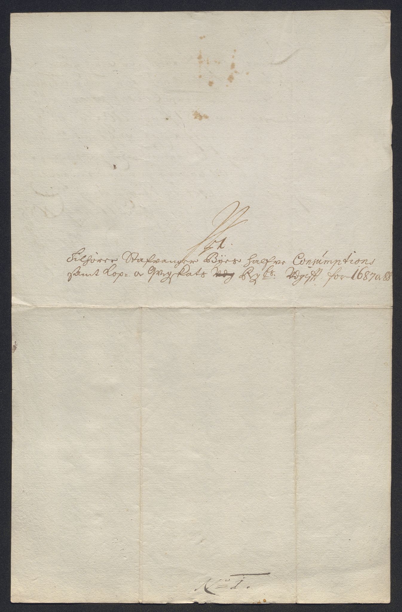 Rentekammeret inntil 1814, Reviderte regnskaper, Byregnskaper, RA/EA-4066/R/Ro/L0302: [O4] Kontribusjonsregnskap, 1687-1711, p. 45