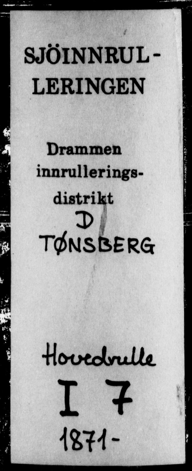 Tønsberg innrulleringskontor, SAKO/A-786/F/Fc/Fca/L0007: Hovedrulle Patent nr. 4408-5607, 1871-1876, p. 1