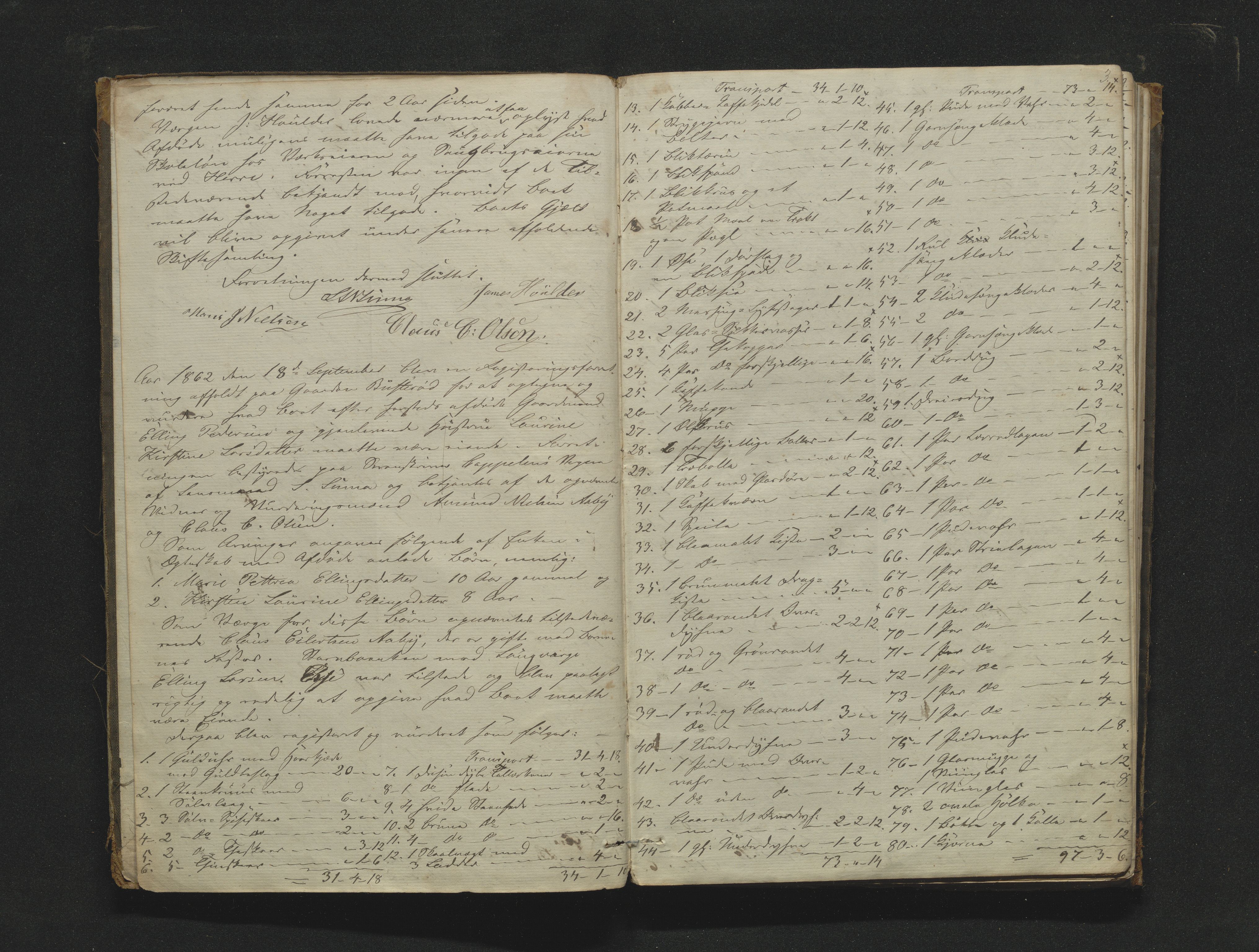 Bamble sorenskriveri, AV/SAKO-A-214/H/Hb/Hbb/Hbbb/L0002/0003: Skifteregisteringsprotokoll  / Skifteregisteringsprotokoll 5, 1862-1882, p. 2-3