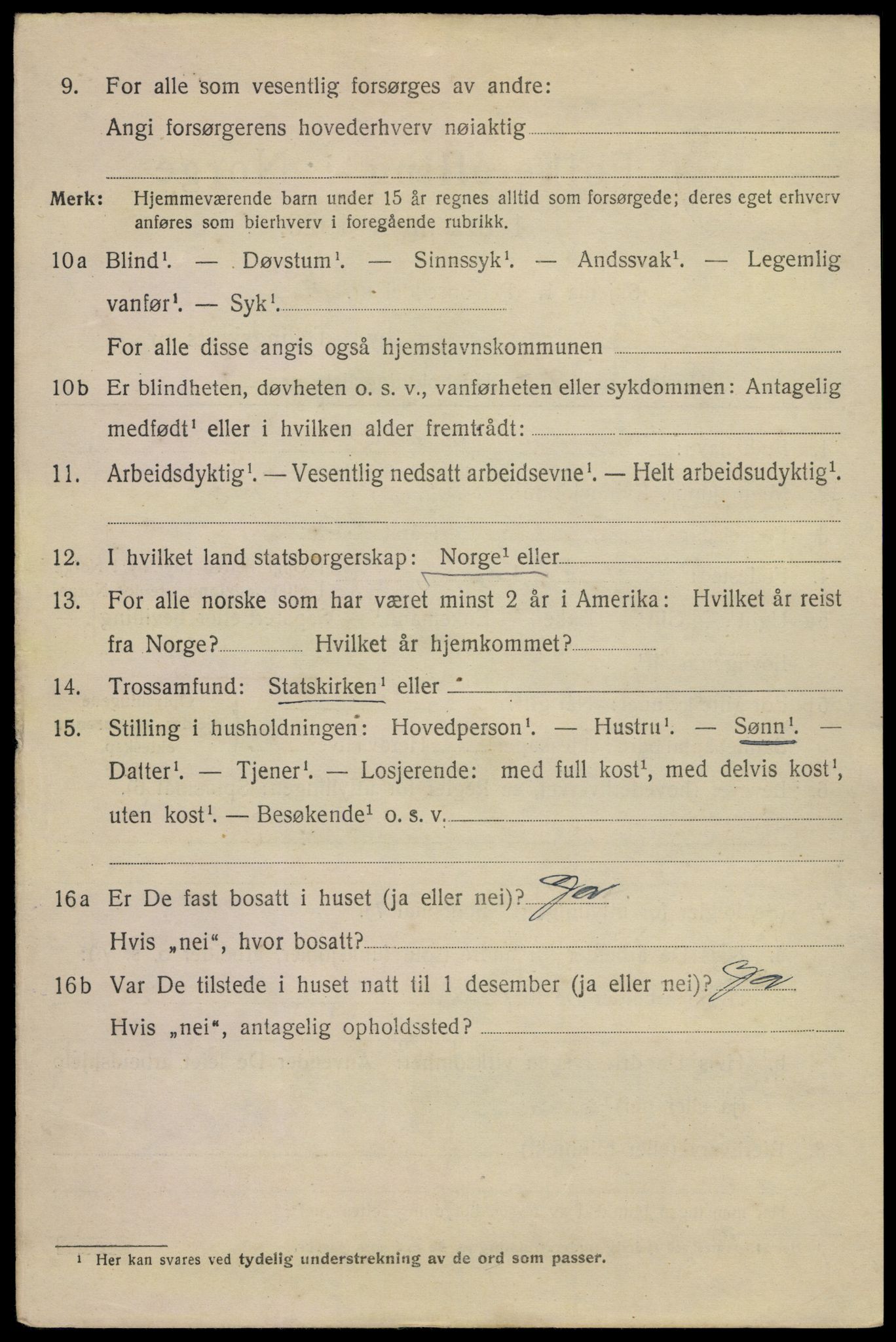 SAKO, 1920 census for Sandefjord, 1920, p. 5417