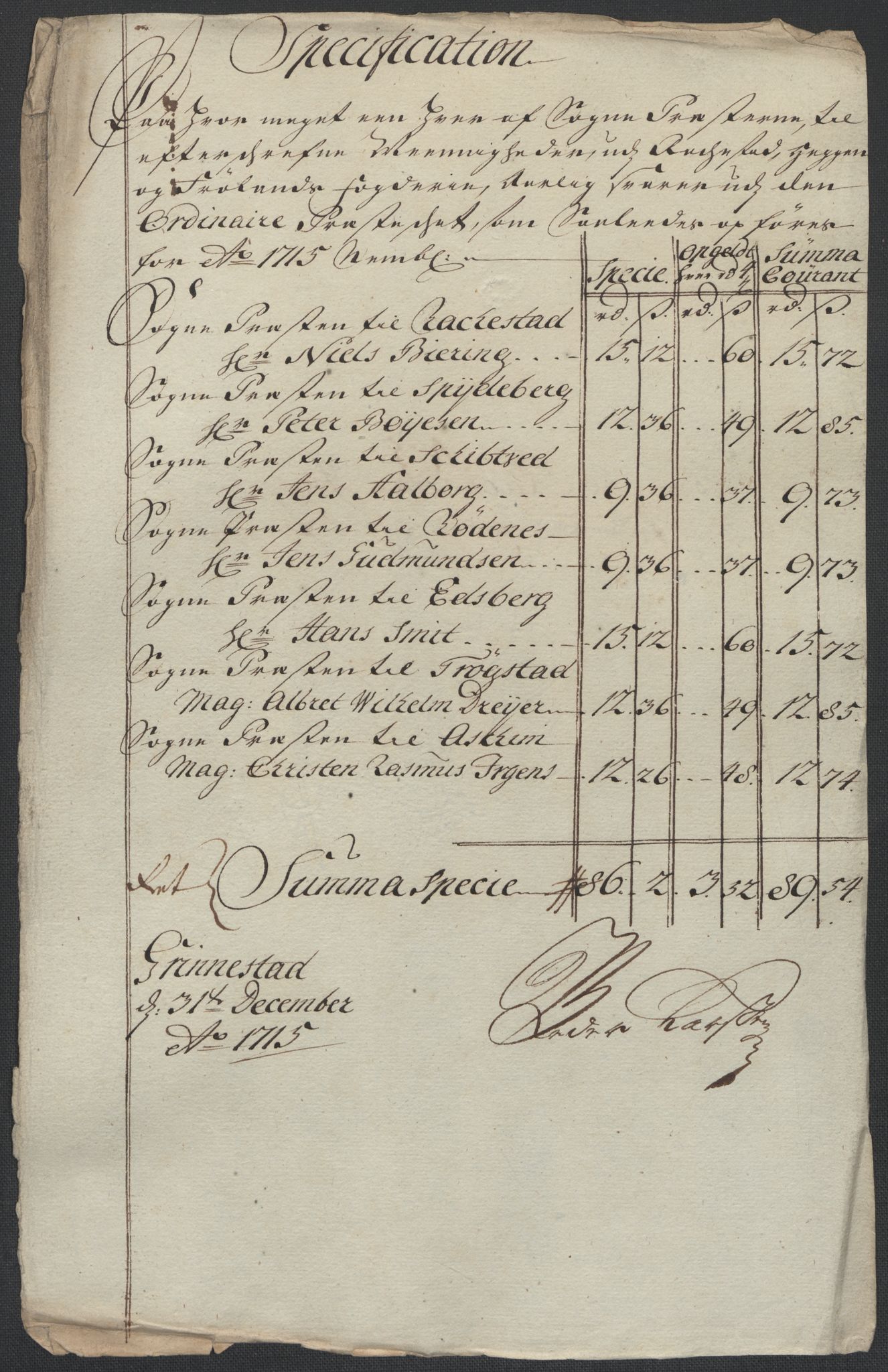 Rentekammeret inntil 1814, Reviderte regnskaper, Fogderegnskap, RA/EA-4092/R07/L0310: Fogderegnskap Rakkestad, Heggen og Frøland, 1715, p. 27